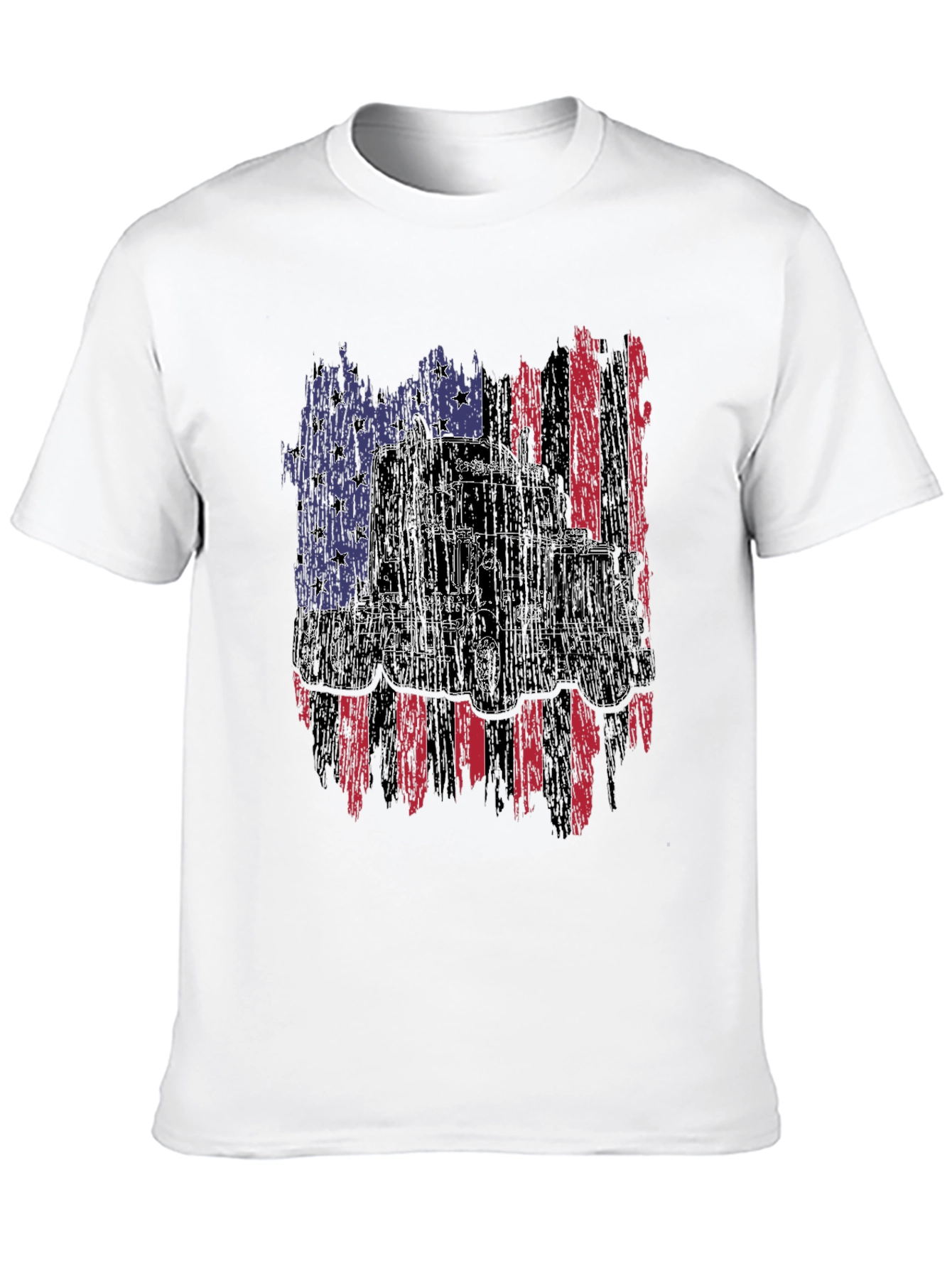 American Trucker Flag Graphic Tee