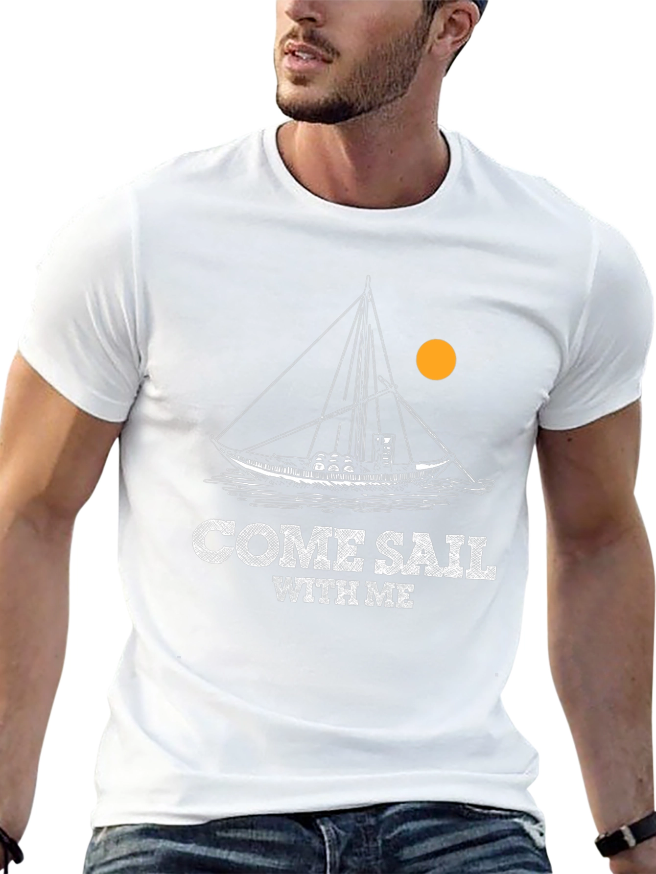 Come Sail With Me T-Shirt - Boating Nautical Tee