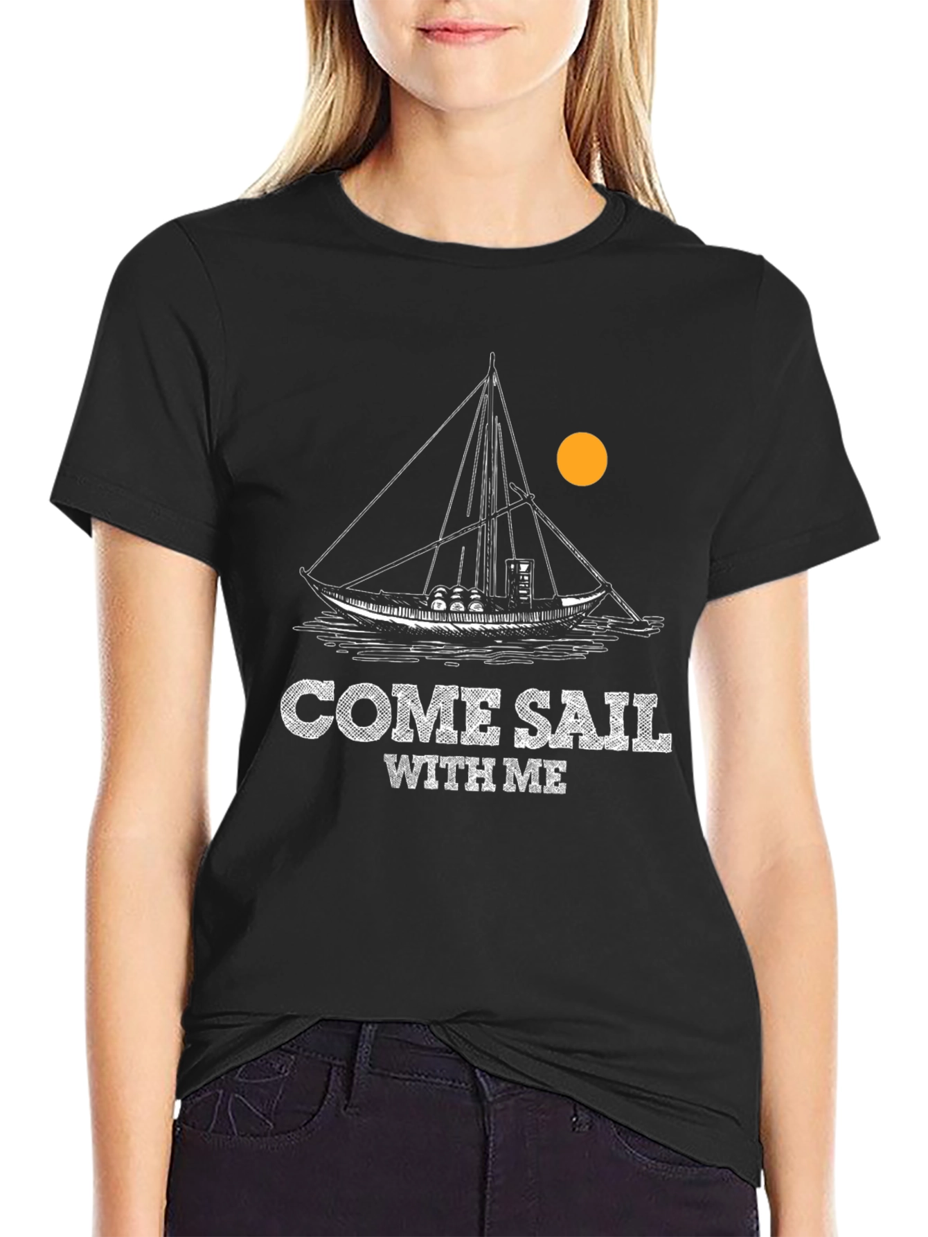 Come Sail With Me T-Shirt - Boating Nautical Tee