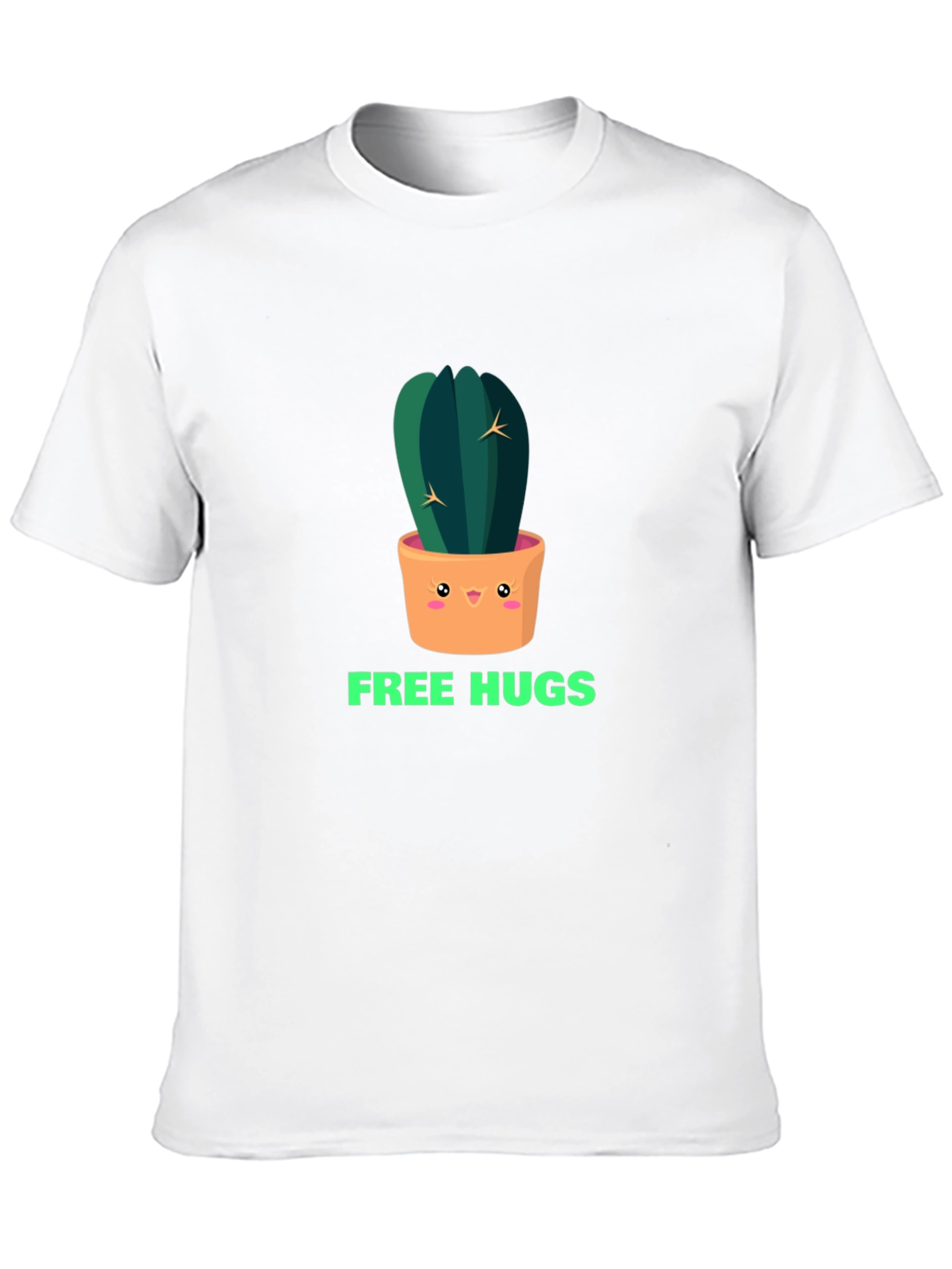 Cactus Free Hugs Graphic Tee - Trendy Unisex T-Shirt