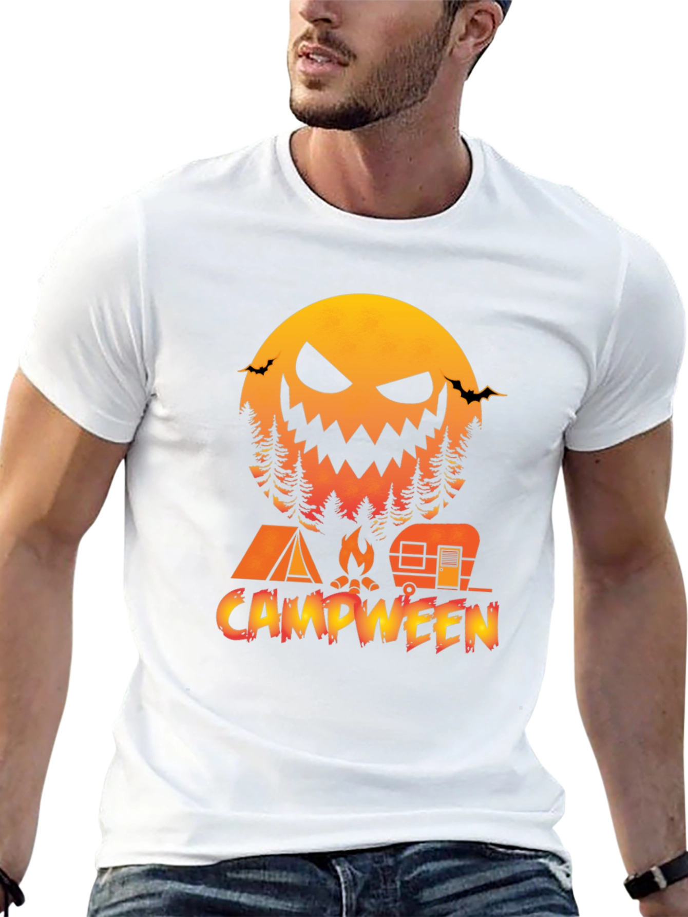 Campween Halloween Camping T-Shirt