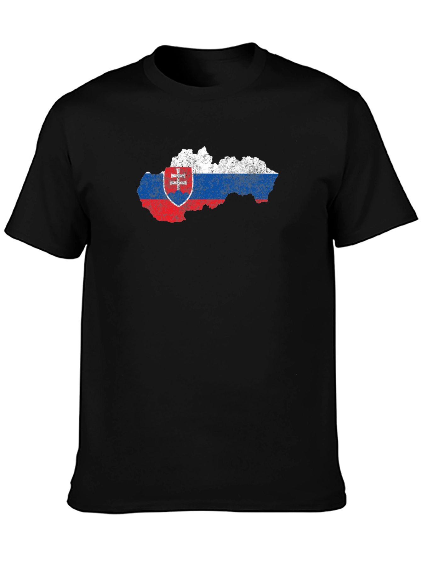 Slovakia Flag Map Graphic Tee