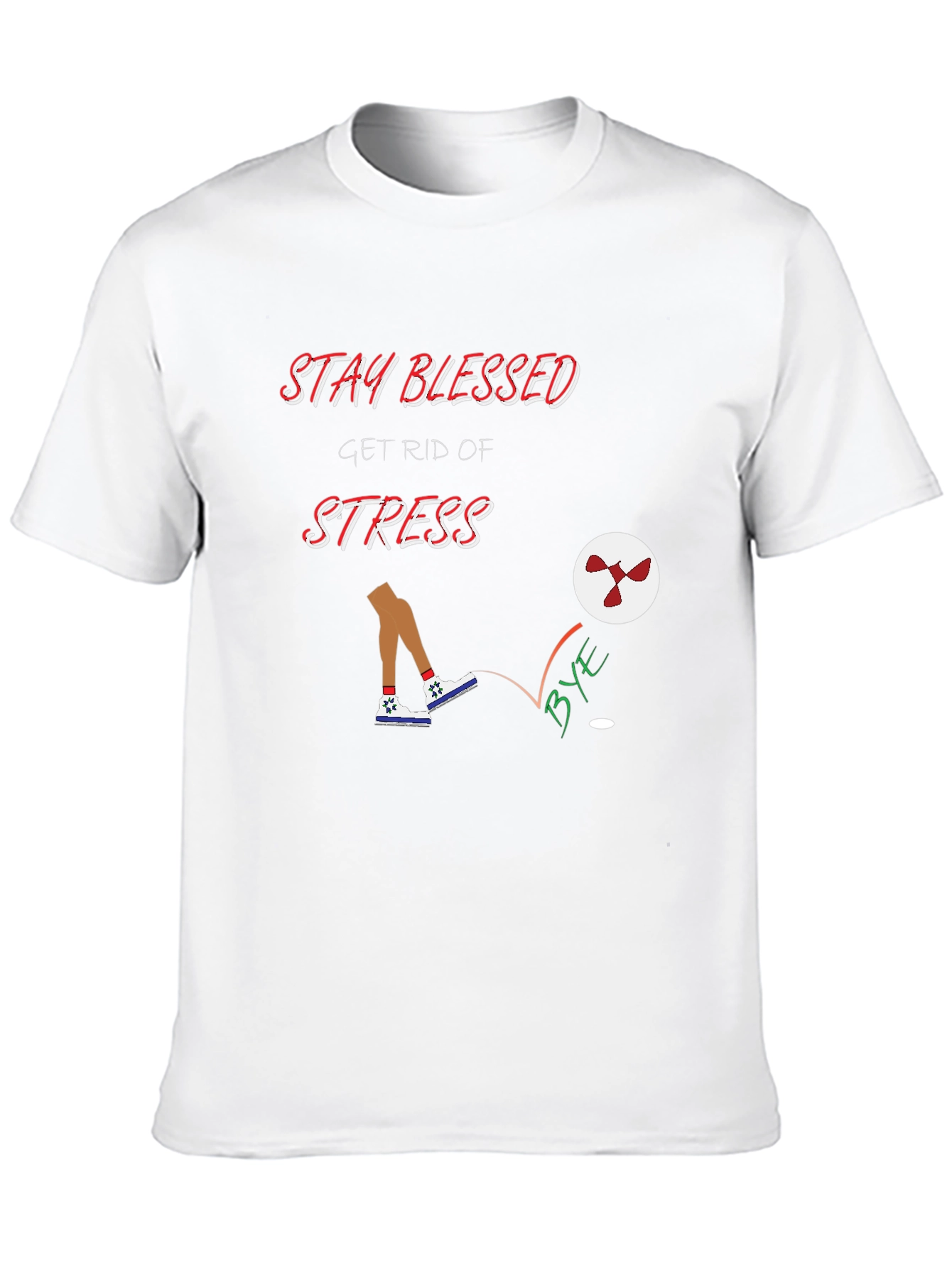 Stay Blessed Graphic Tee - Kick Stress Away