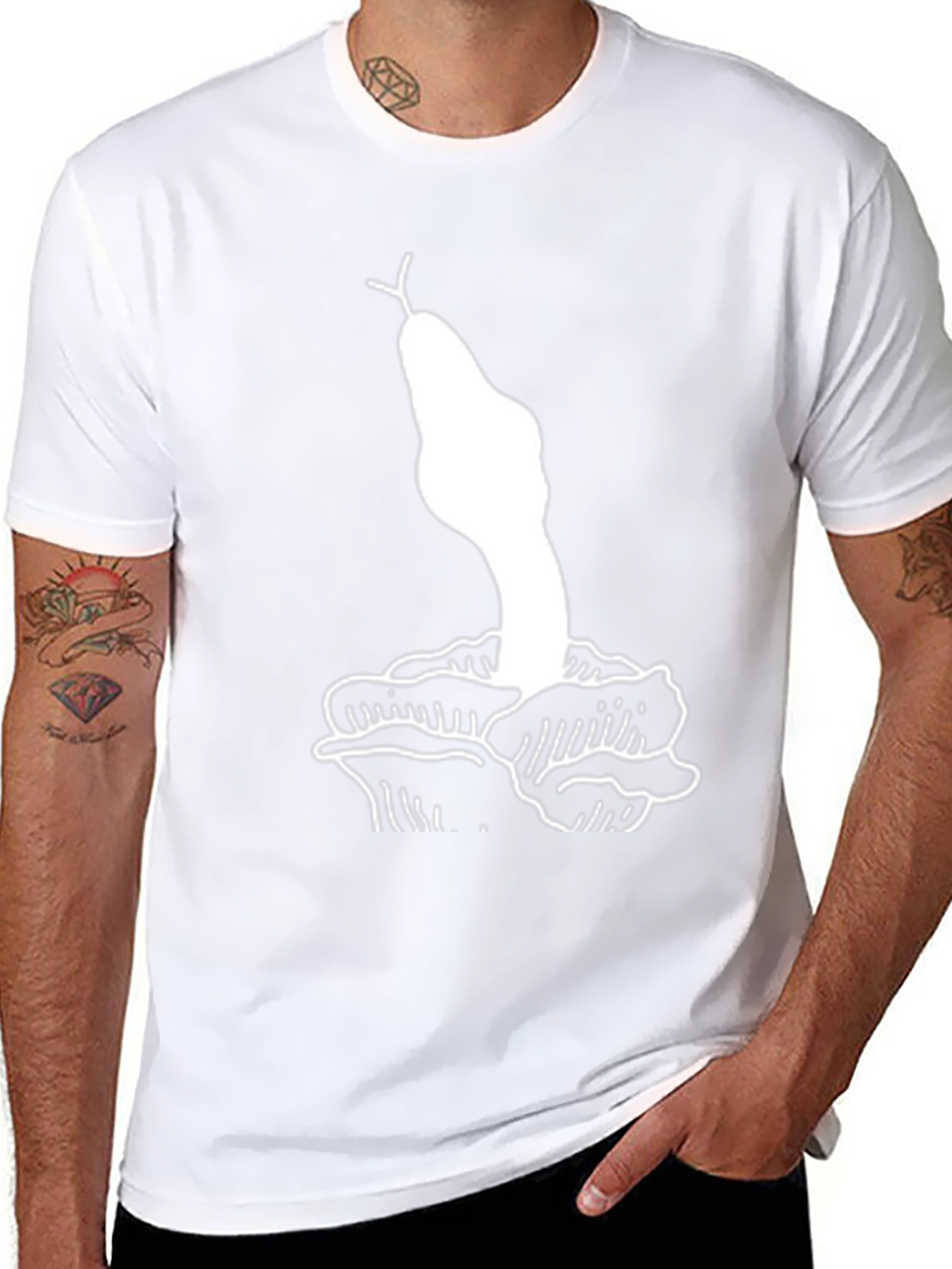 Snake & Rose Graphic T-Shirt