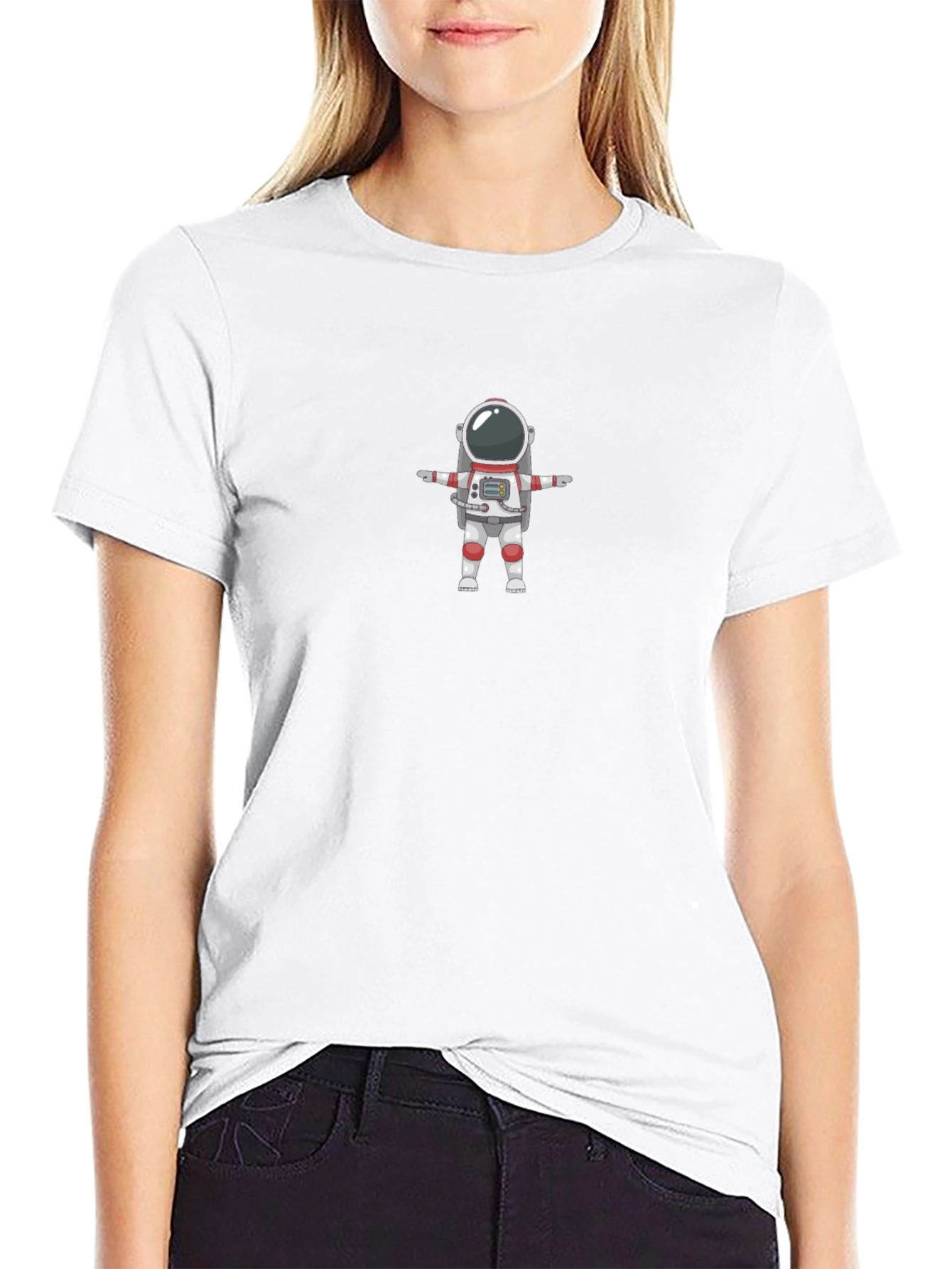 Astronaut T-Pose Black T-Shirt