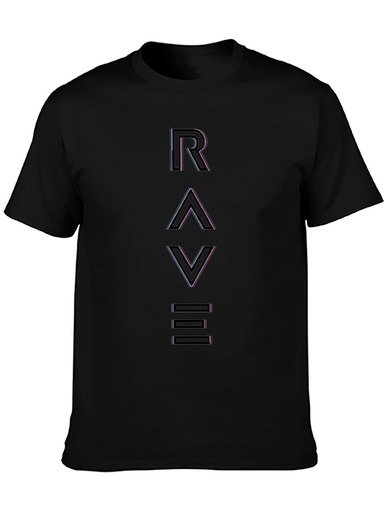Rave Graphic T-Shirt - Black Cotton Tee