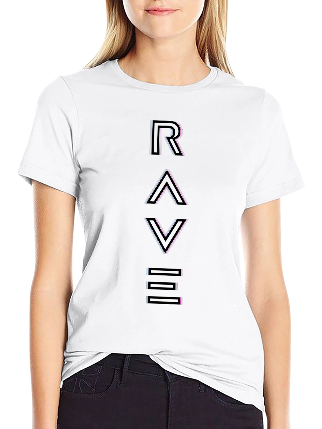 Rave Graphic T-Shirt - Black Cotton Tee