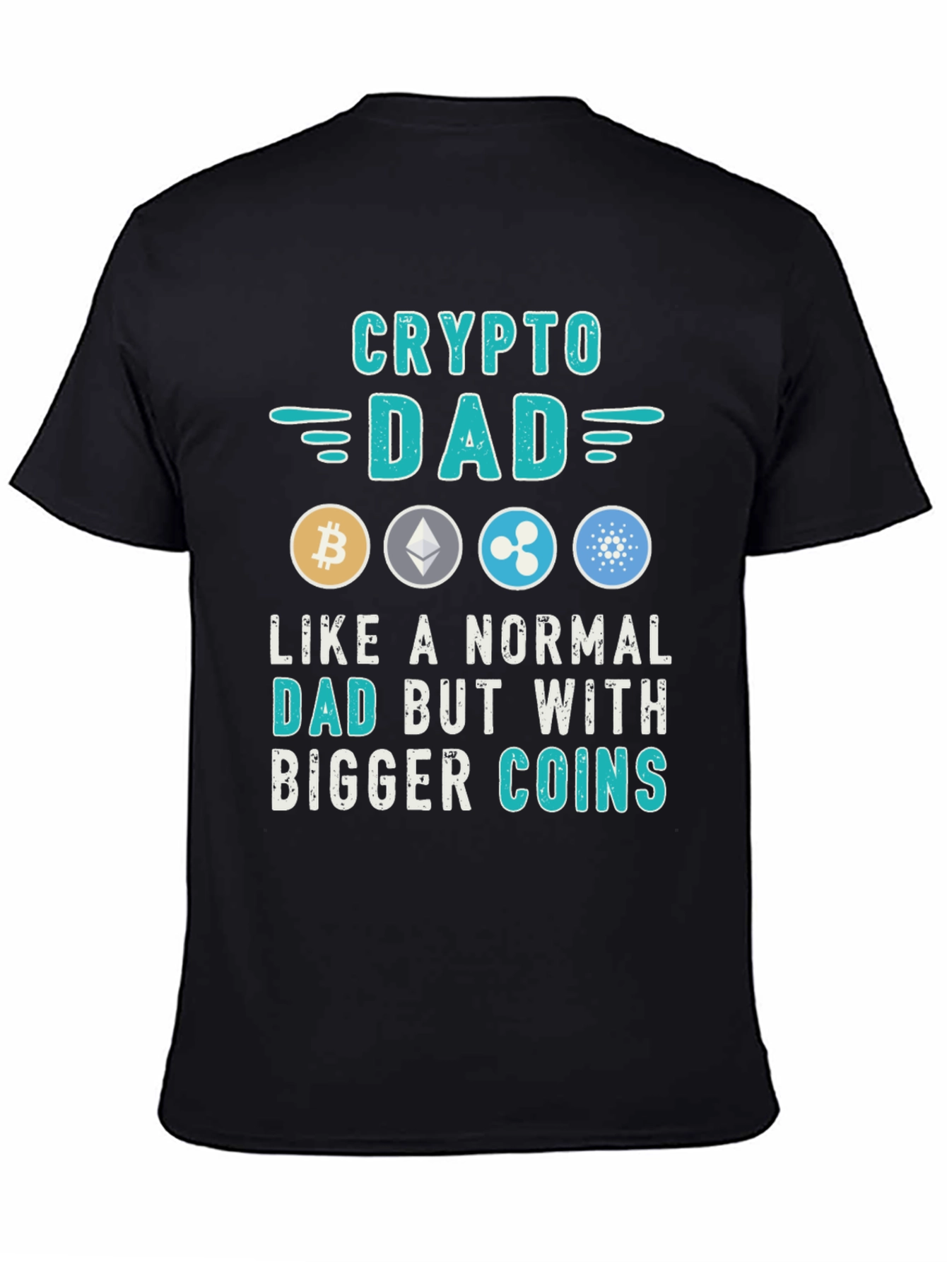 Crypto Dad T-Shirt: Bitcoin Ethereum & More!