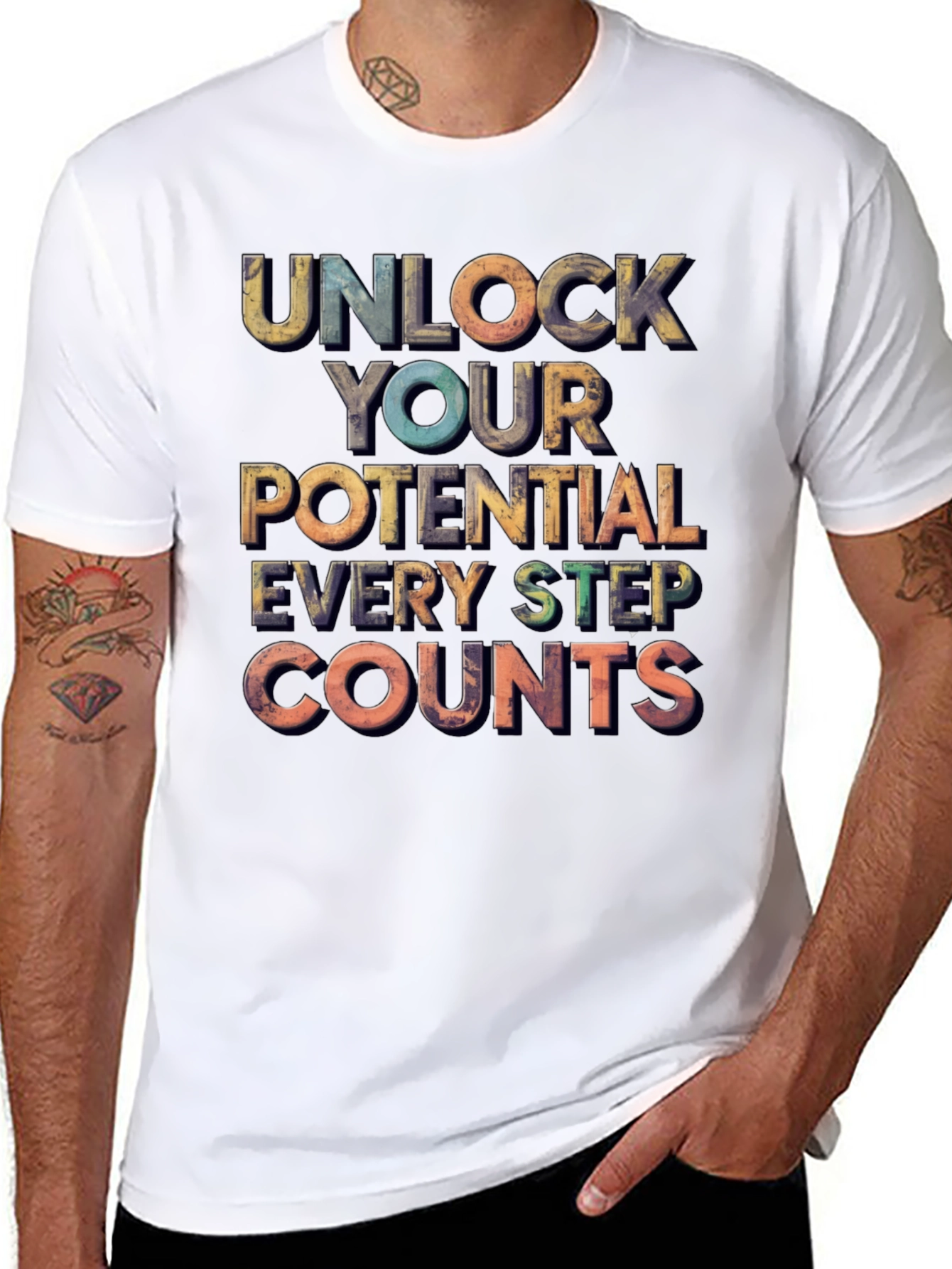 Unlock Your Potential Motivational Graphic Tee
