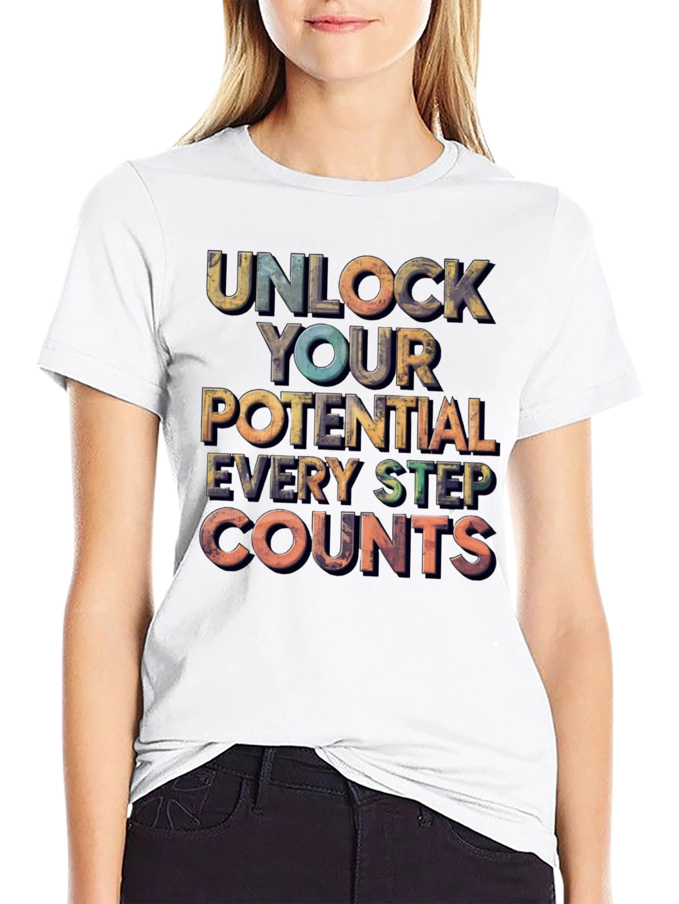 Unlock Your Potential Motivational Graphic Tee