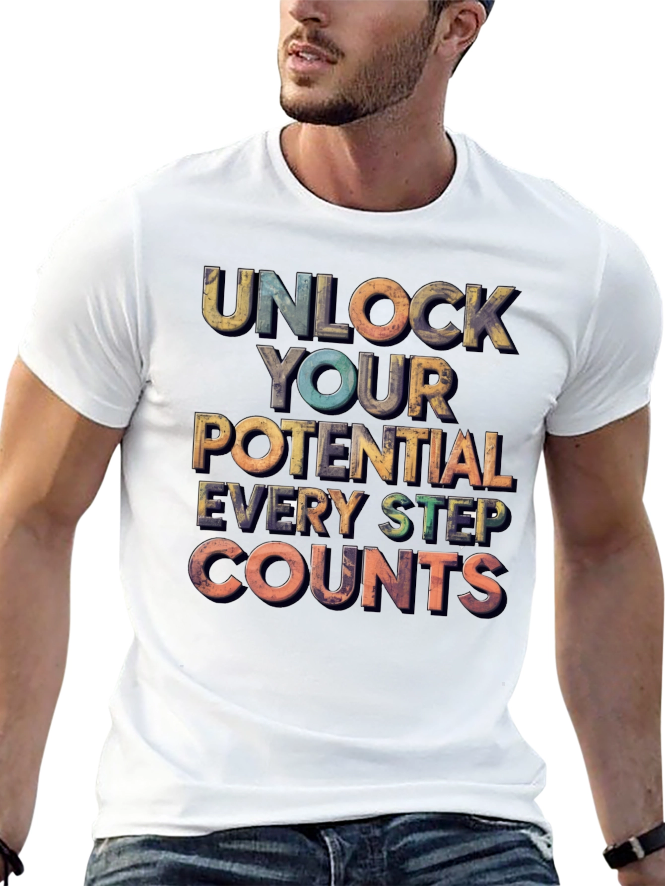 Unlock Your Potential Motivational Graphic Tee