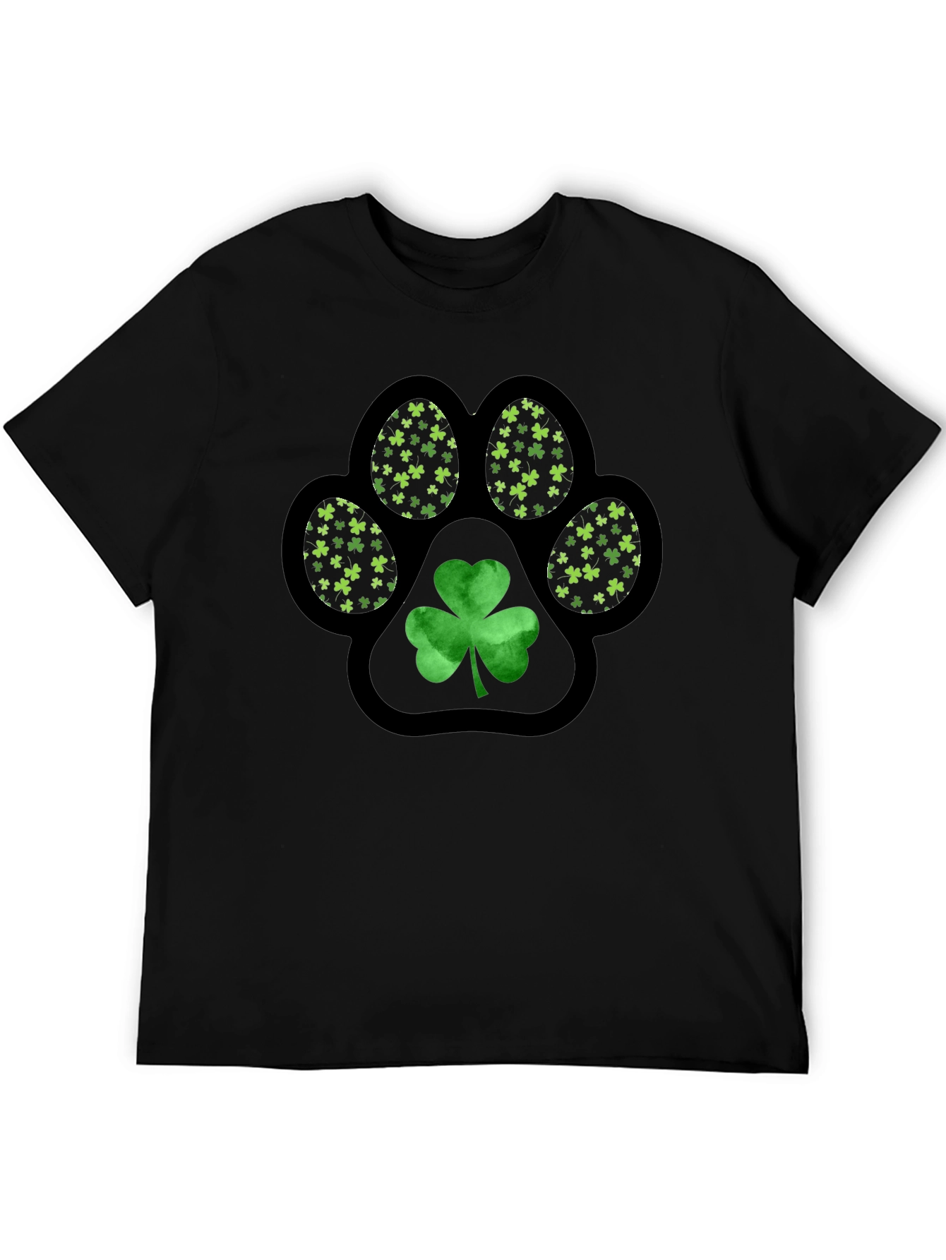 Shamrock Paw Print T-Shirt - St. Patricks Day