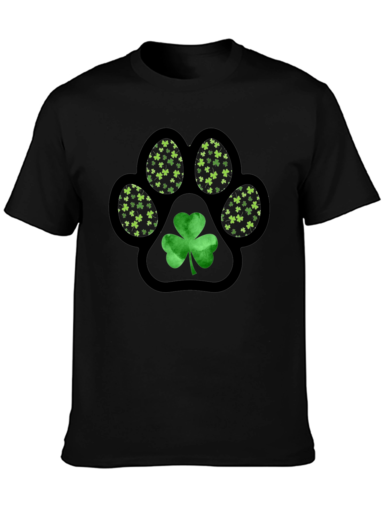Shamrock Paw Print T-Shirt - St. Patricks Day