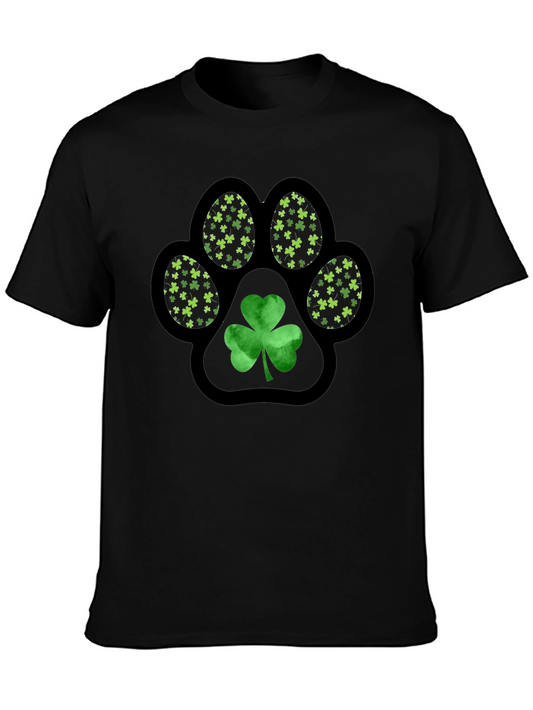 Shamrock Paw Print T-Shirt - St. Patricks Day