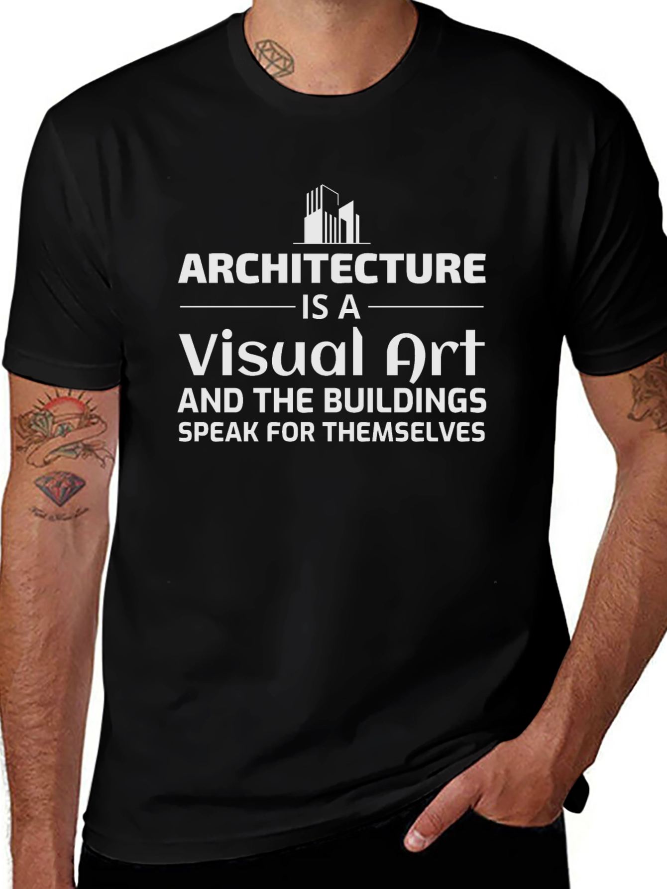Architecture is a Visual Art Graphic T-Shirt