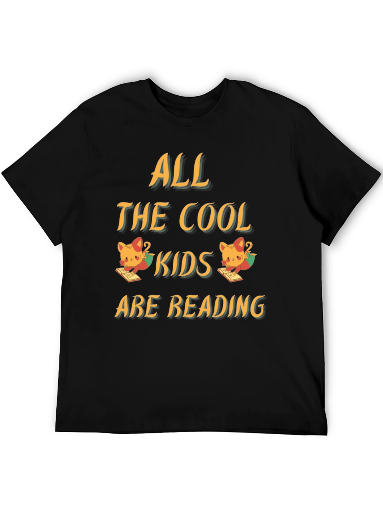 Cool Kids Reading Black T-Shirt