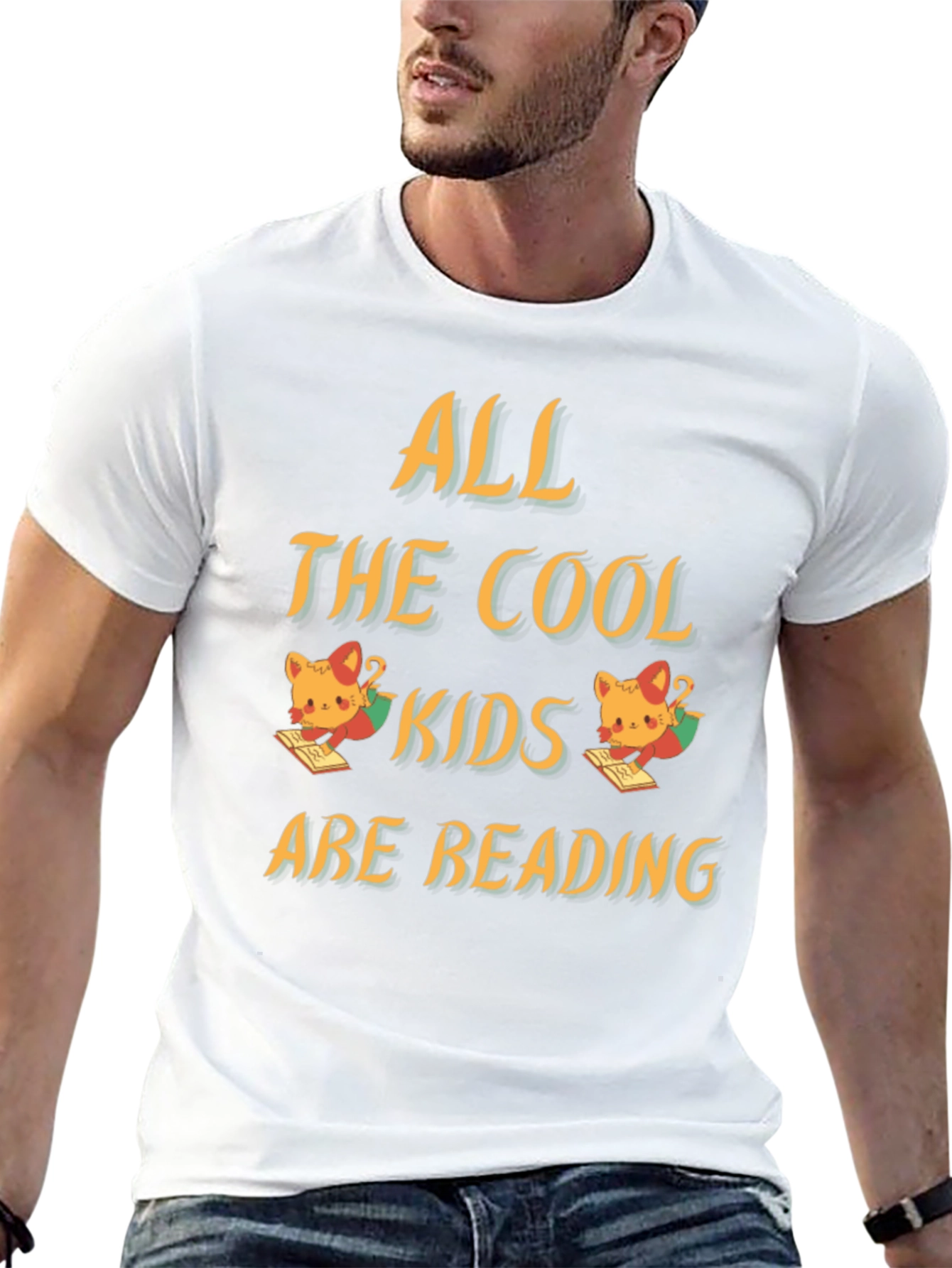 Cool Kids Reading Black T-Shirt