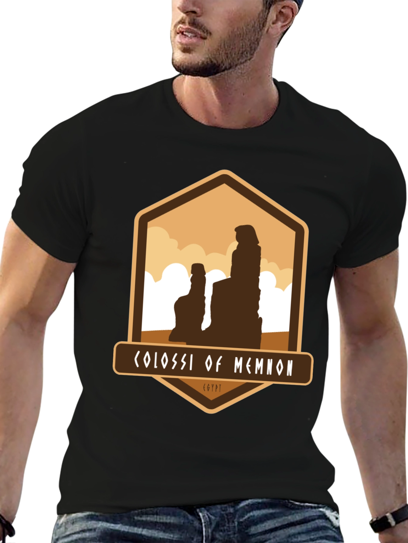 Colossi of Memnon Egypt Graphic T-Shirt
