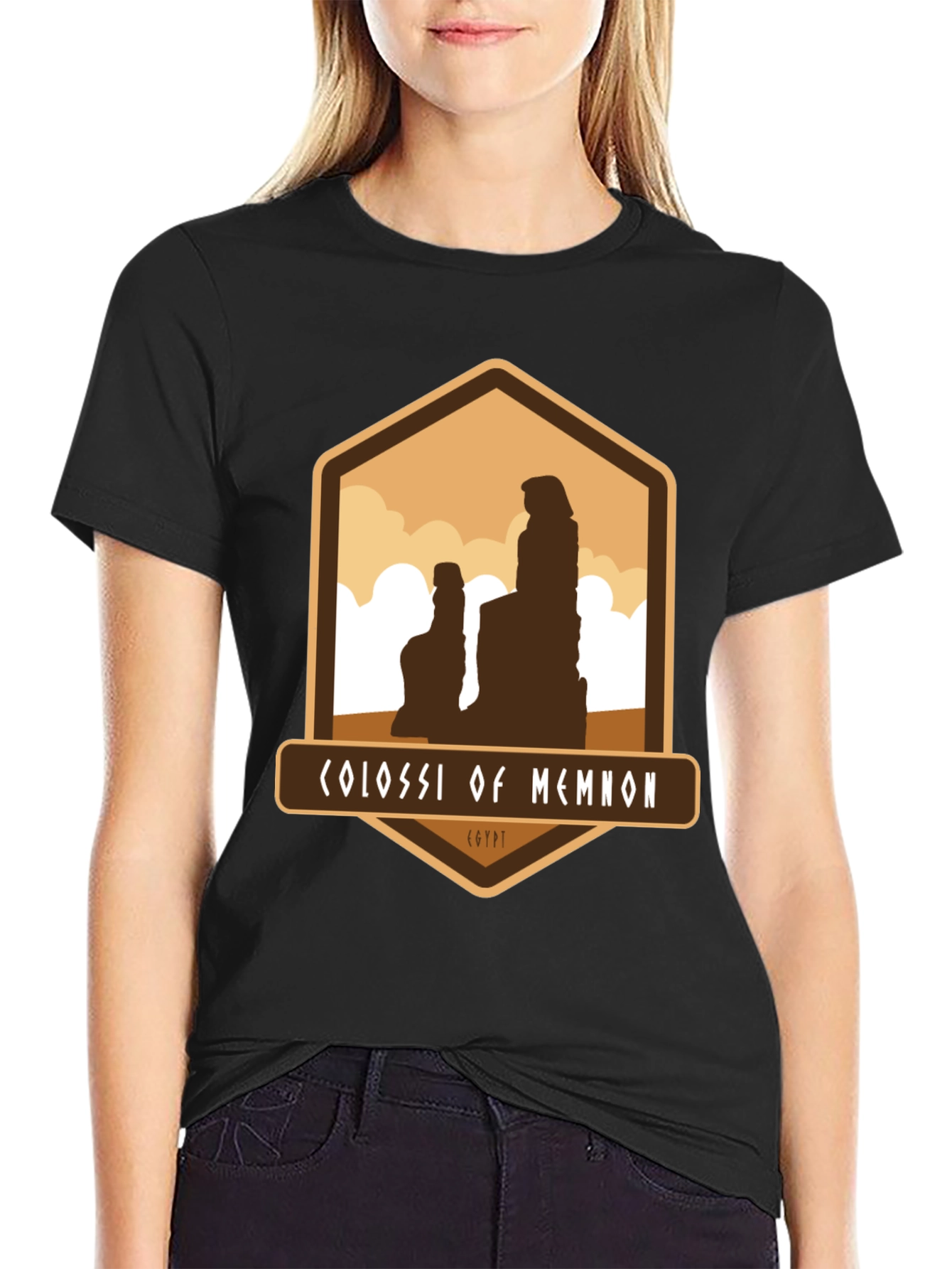 Colossi of Memnon Egypt Graphic T-Shirt