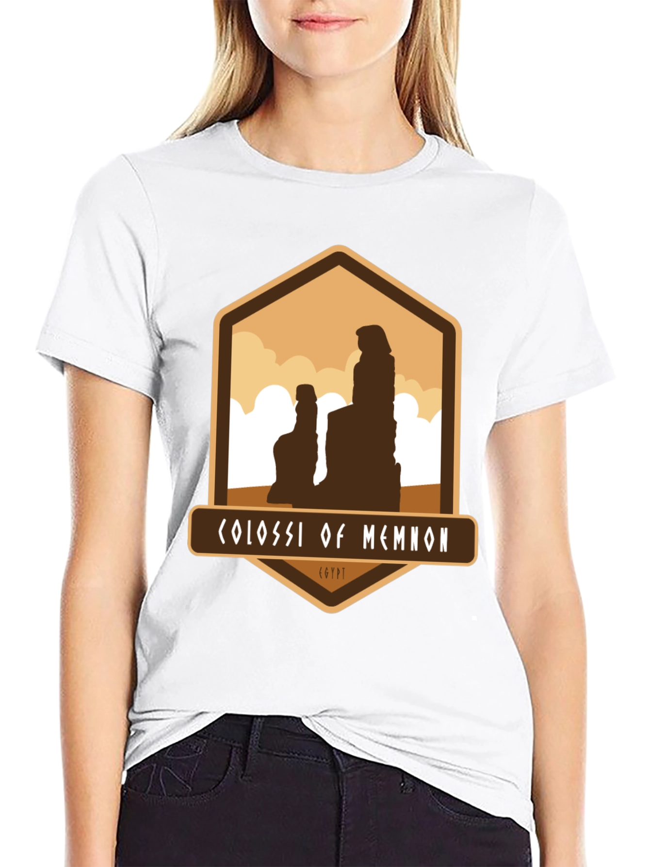 Colossi of Memnon Egypt Graphic T-Shirt