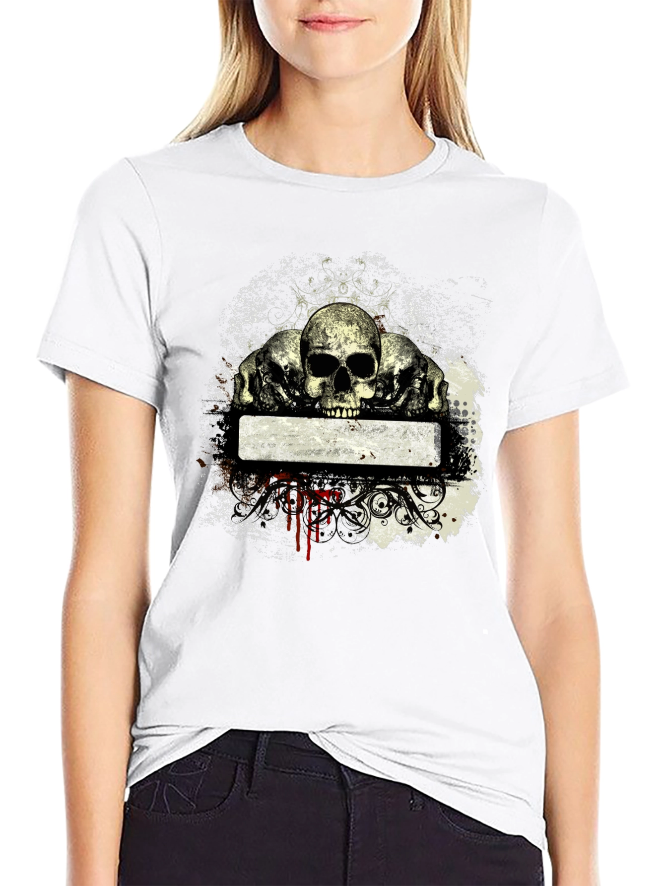 Skull Graphic T-Shirt - Edgy & Unique Design
