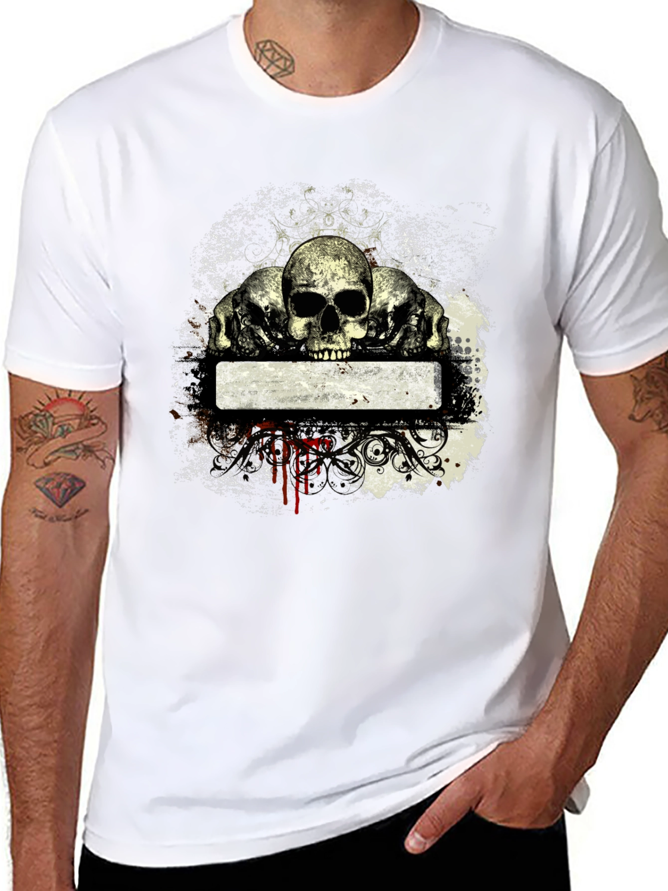 Skull Graphic T-Shirt - Edgy & Unique Design