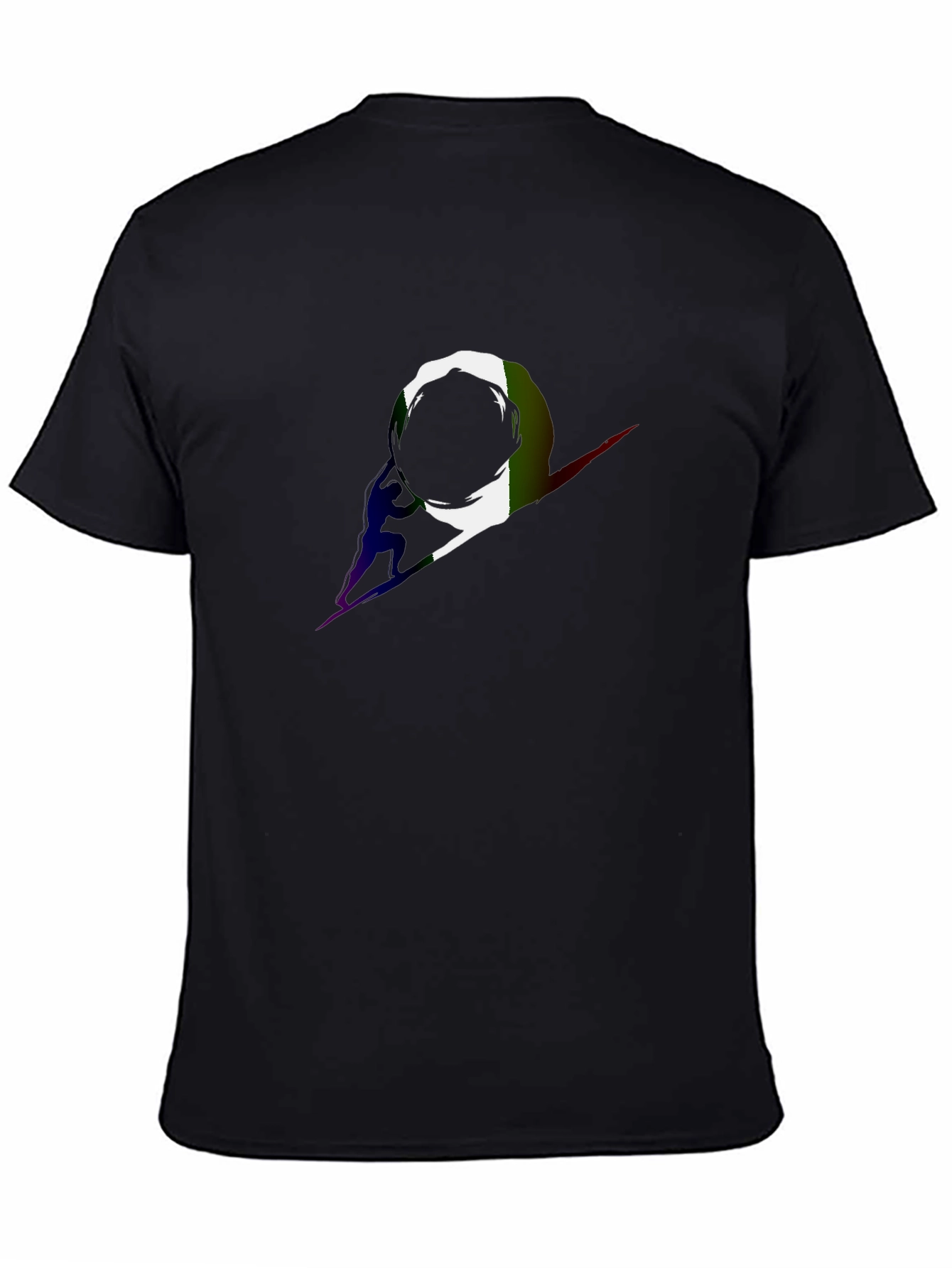 Astronaut Silhouette Black T-Shirt
