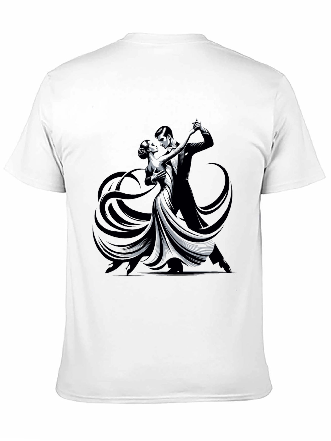 Tango Dance Graphic Tee - Sleek Black Shirt
