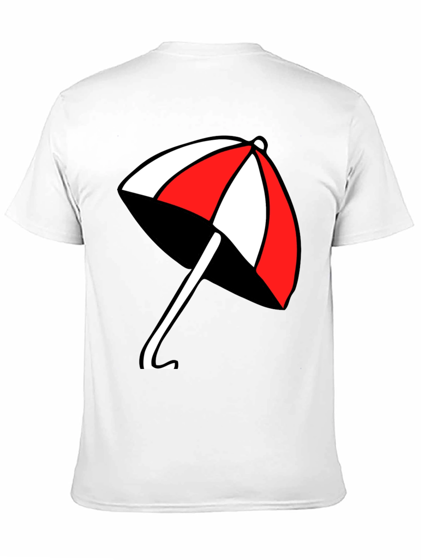 Umbrella Graphic T-Shirt - Casual Black Tee