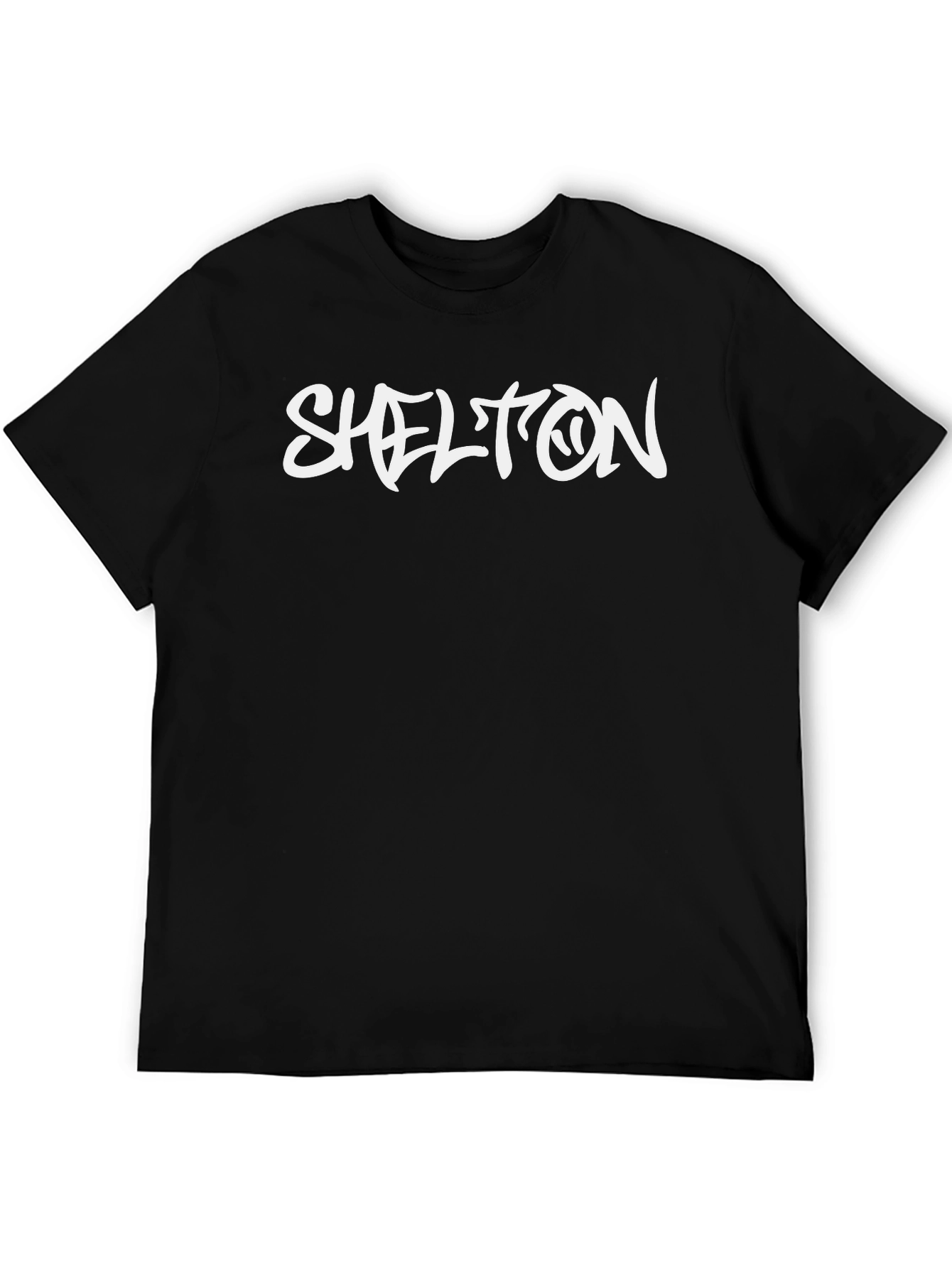 Shelton Graphic Tee - Black Casual T-Shirt