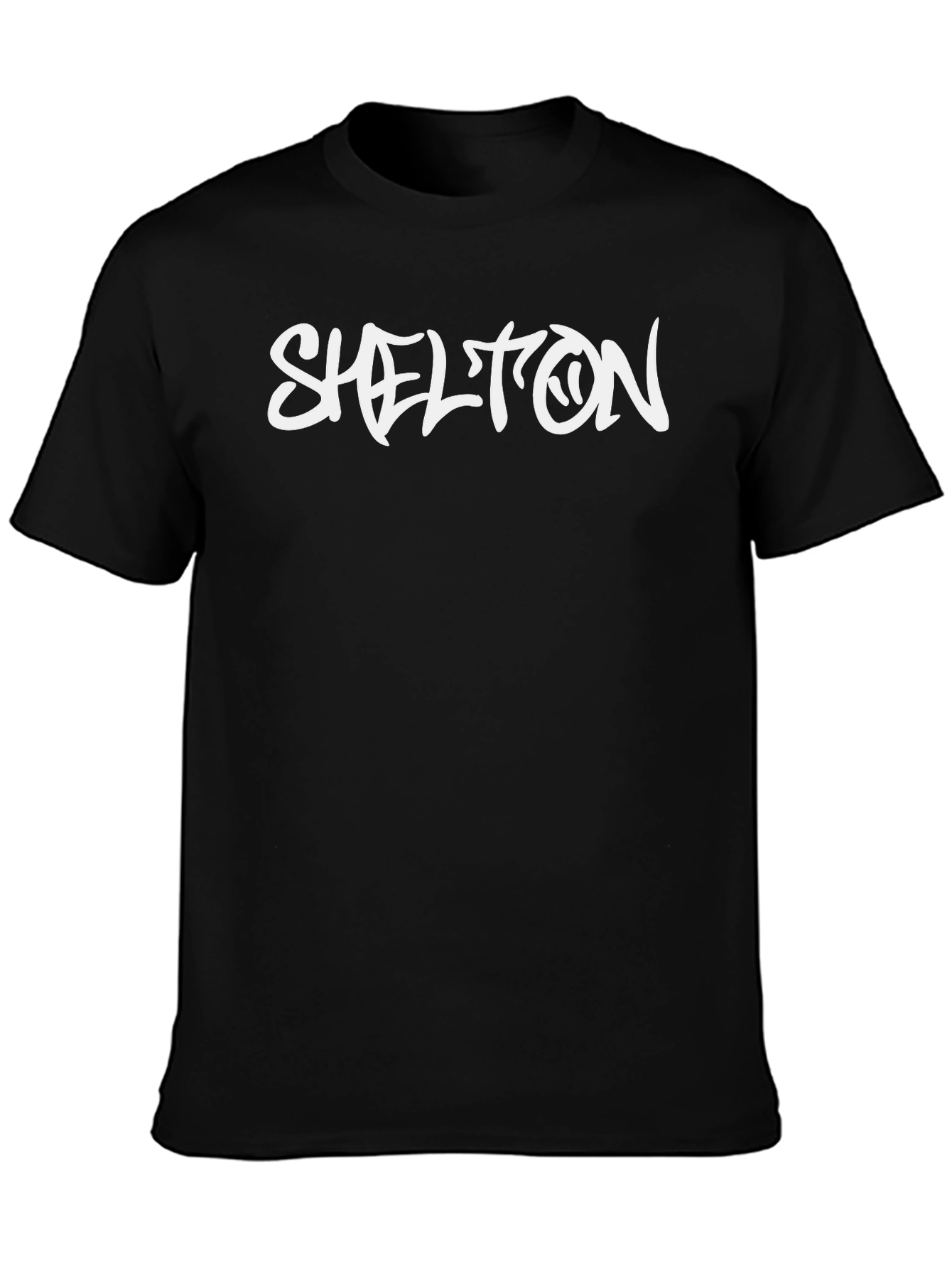 Shelton Graphic Tee - Black Casual T-Shirt