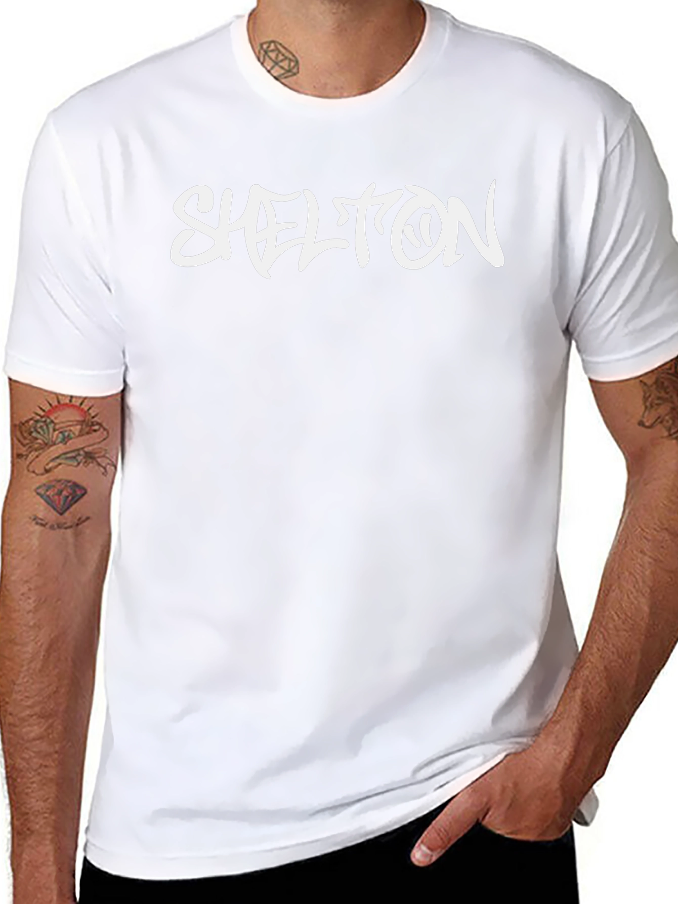 Shelton Graphic Tee - Black Casual T-Shirt
