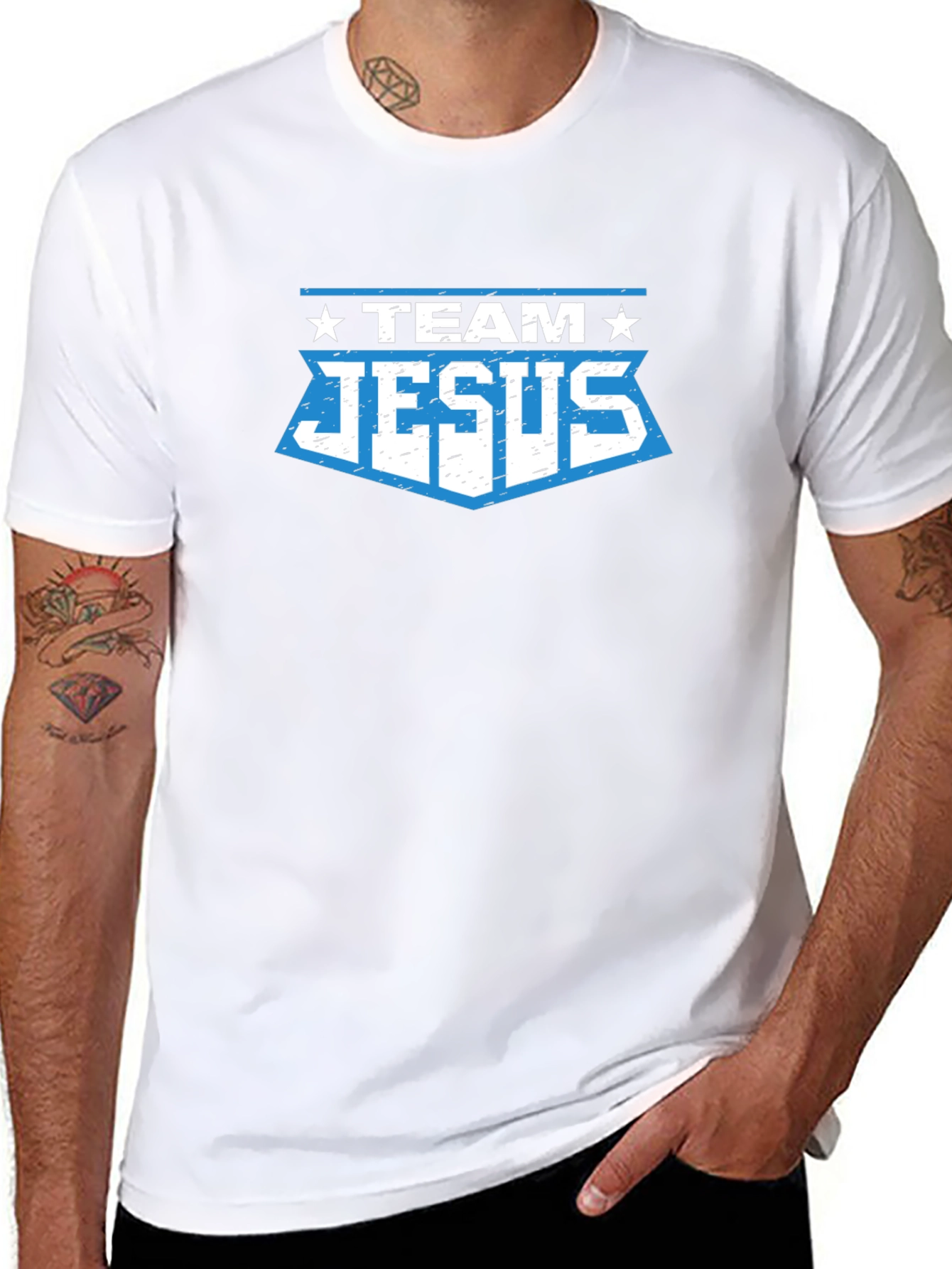 Team Jesus Graphic T-Shirt - Black