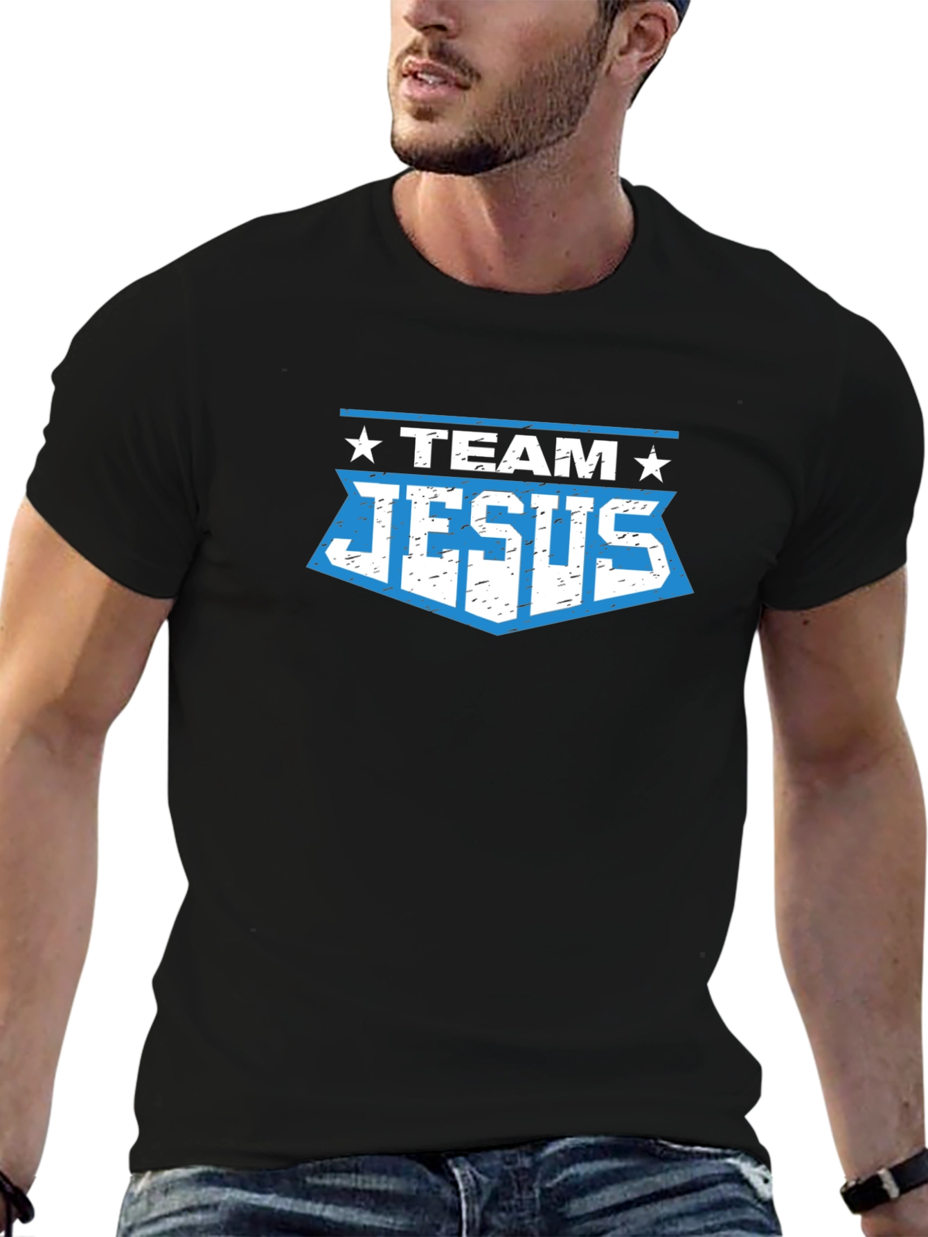 Team Jesus Graphic T-Shirt - Black