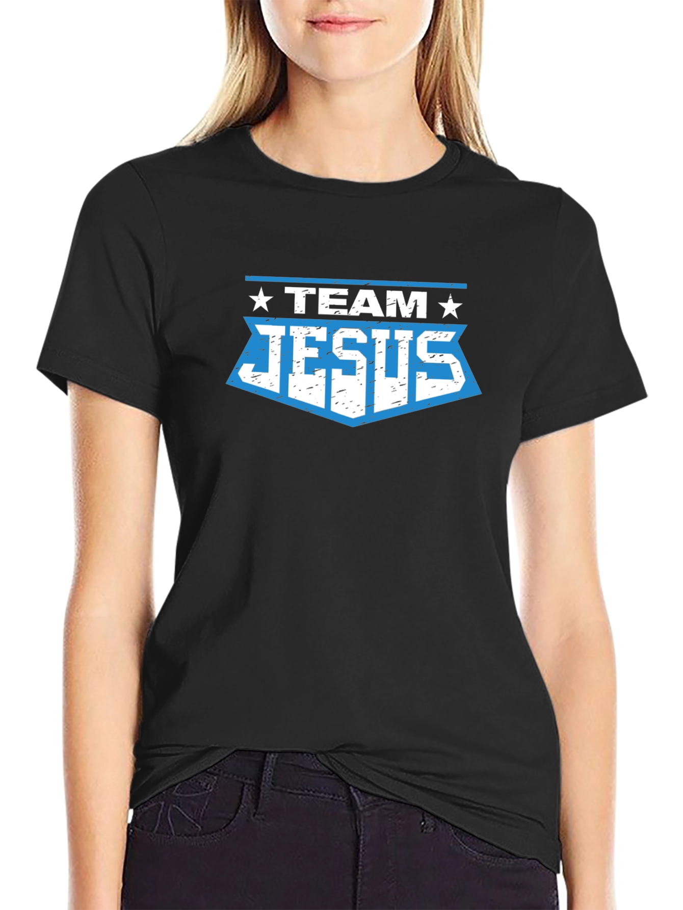 Team Jesus Graphic T-Shirt - Black