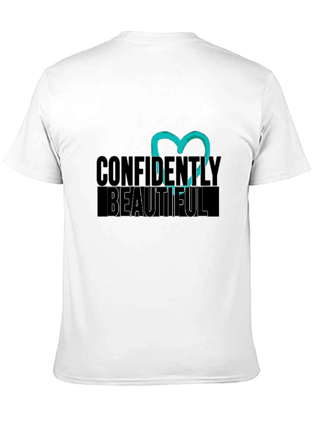 Confidently Beautiful Black Graphic Tee