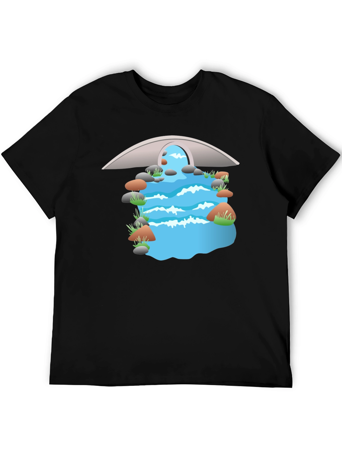 River Bridge Graphic T-Shirt