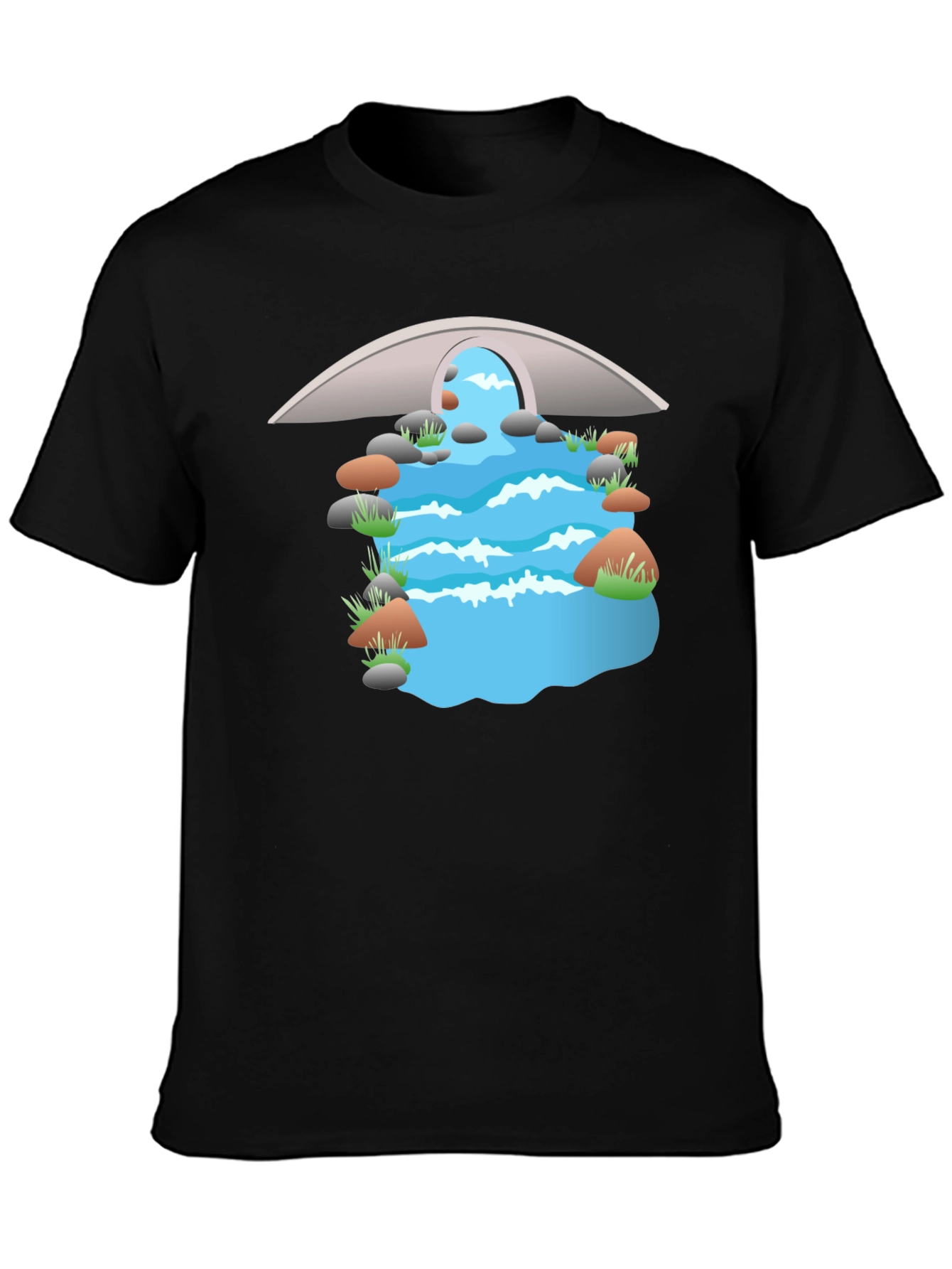 River Bridge Graphic T-Shirt