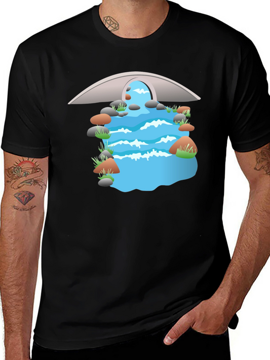 River Bridge Graphic T-Shirt