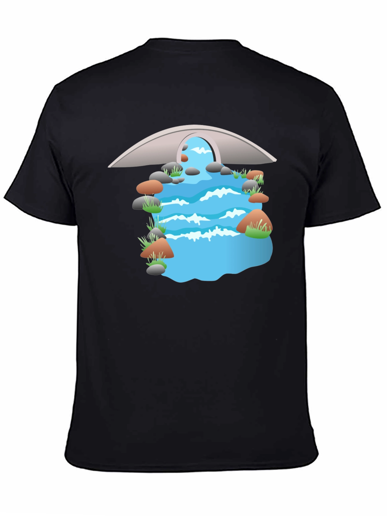 River Bridge Graphic T-Shirt