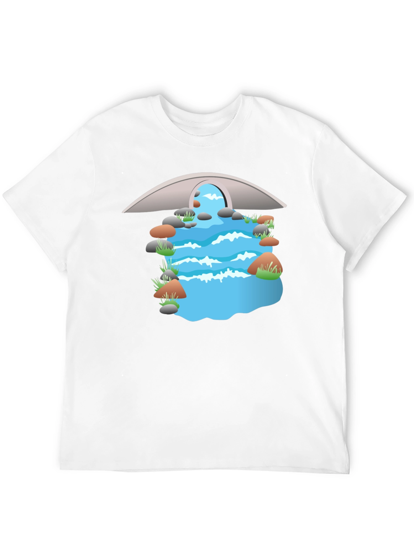 River Bridge Graphic T-Shirt