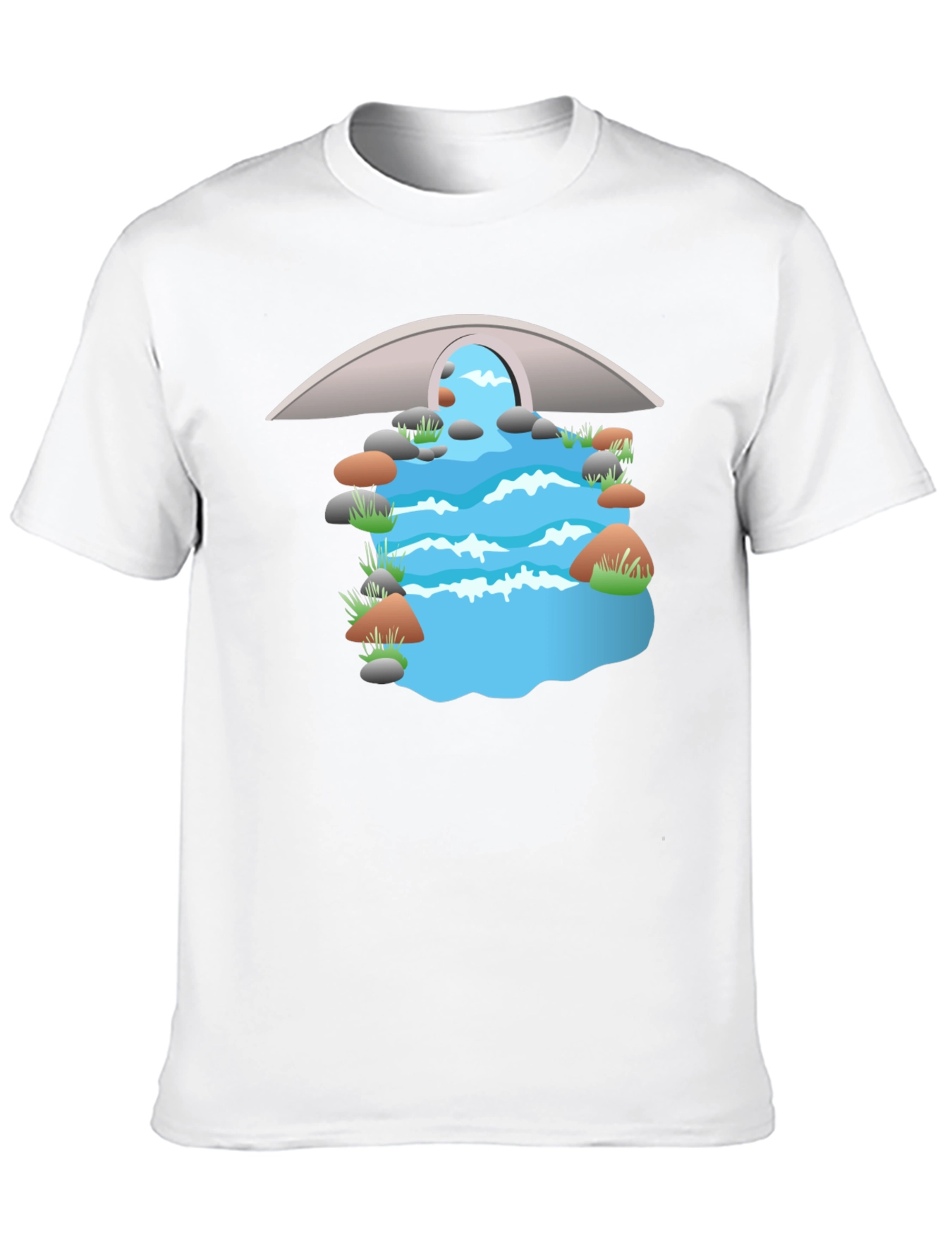 River Bridge Graphic T-Shirt