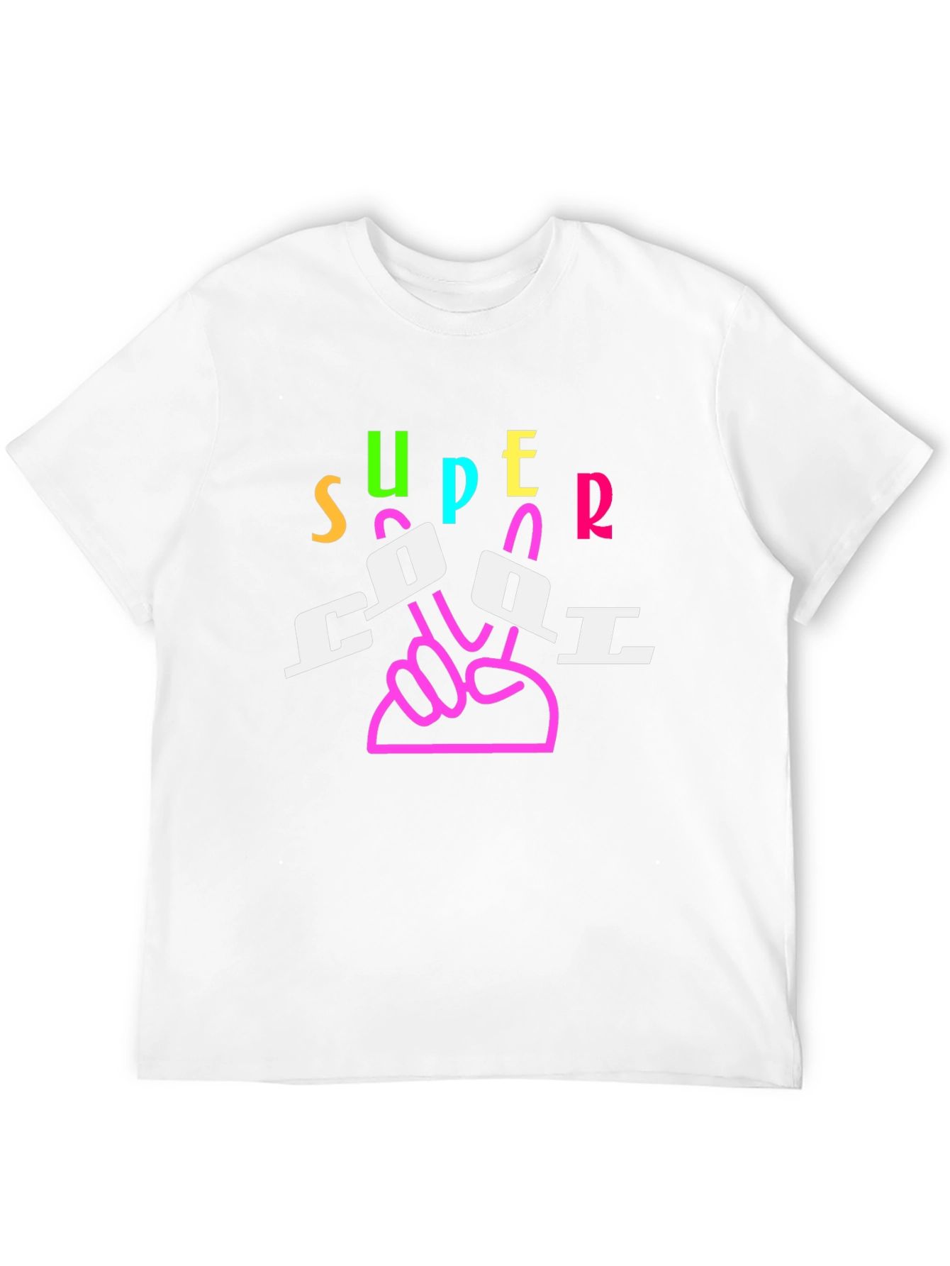 Super Cool Graphic Print Black T-Shirt