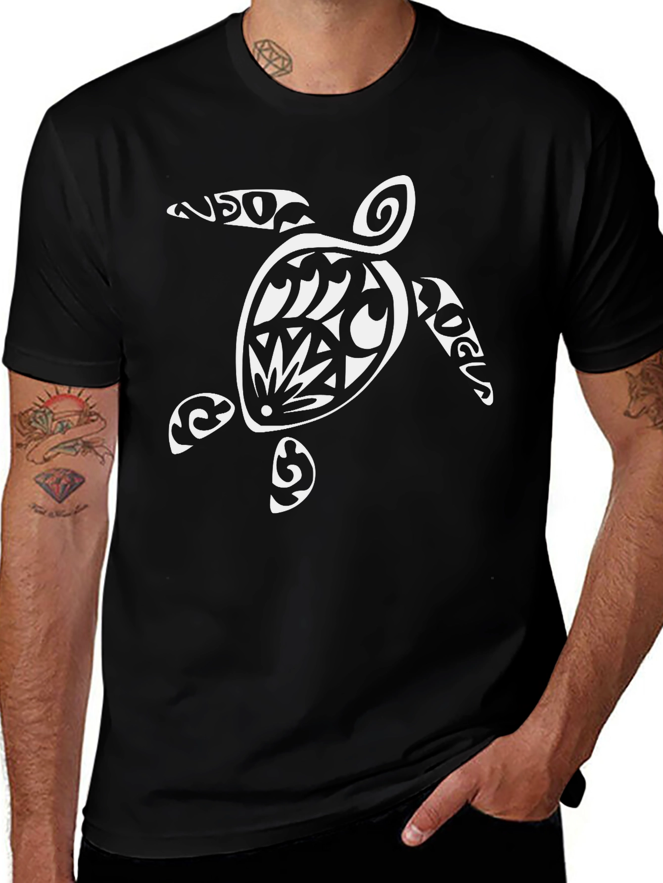 Black Turtle Graphic Tee - Stylish & Comfortable