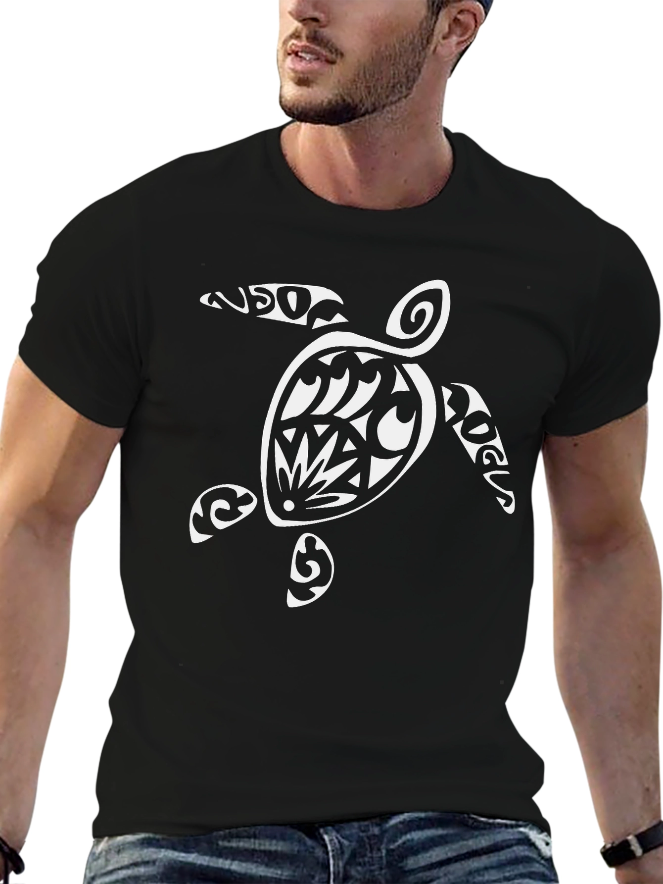 Black Turtle Graphic Tee - Stylish & Comfortable