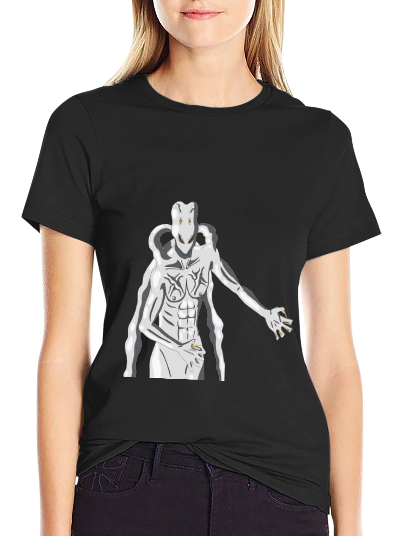 Surreal Creature Graphic Print T-Shirt