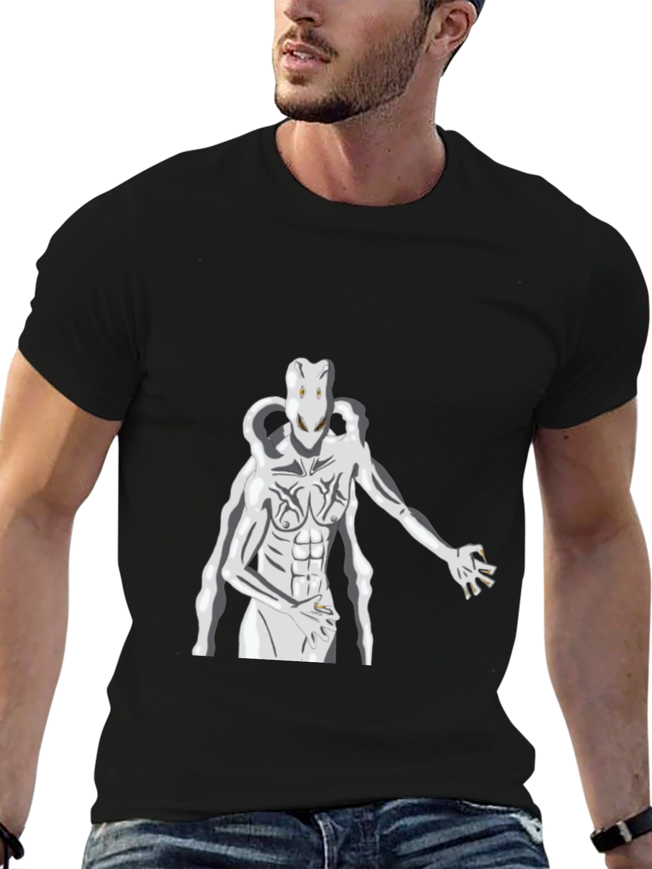 Surreal Creature Graphic Print T-Shirt