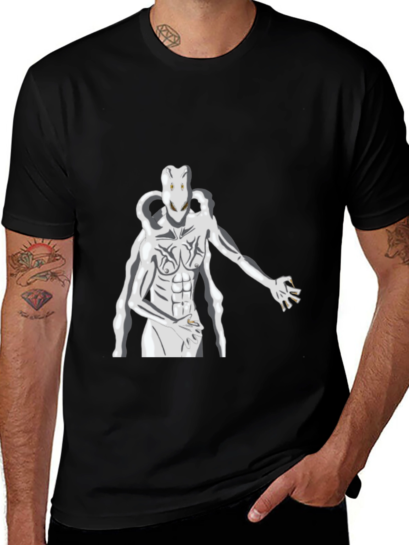 Surreal Creature Graphic Print T-Shirt