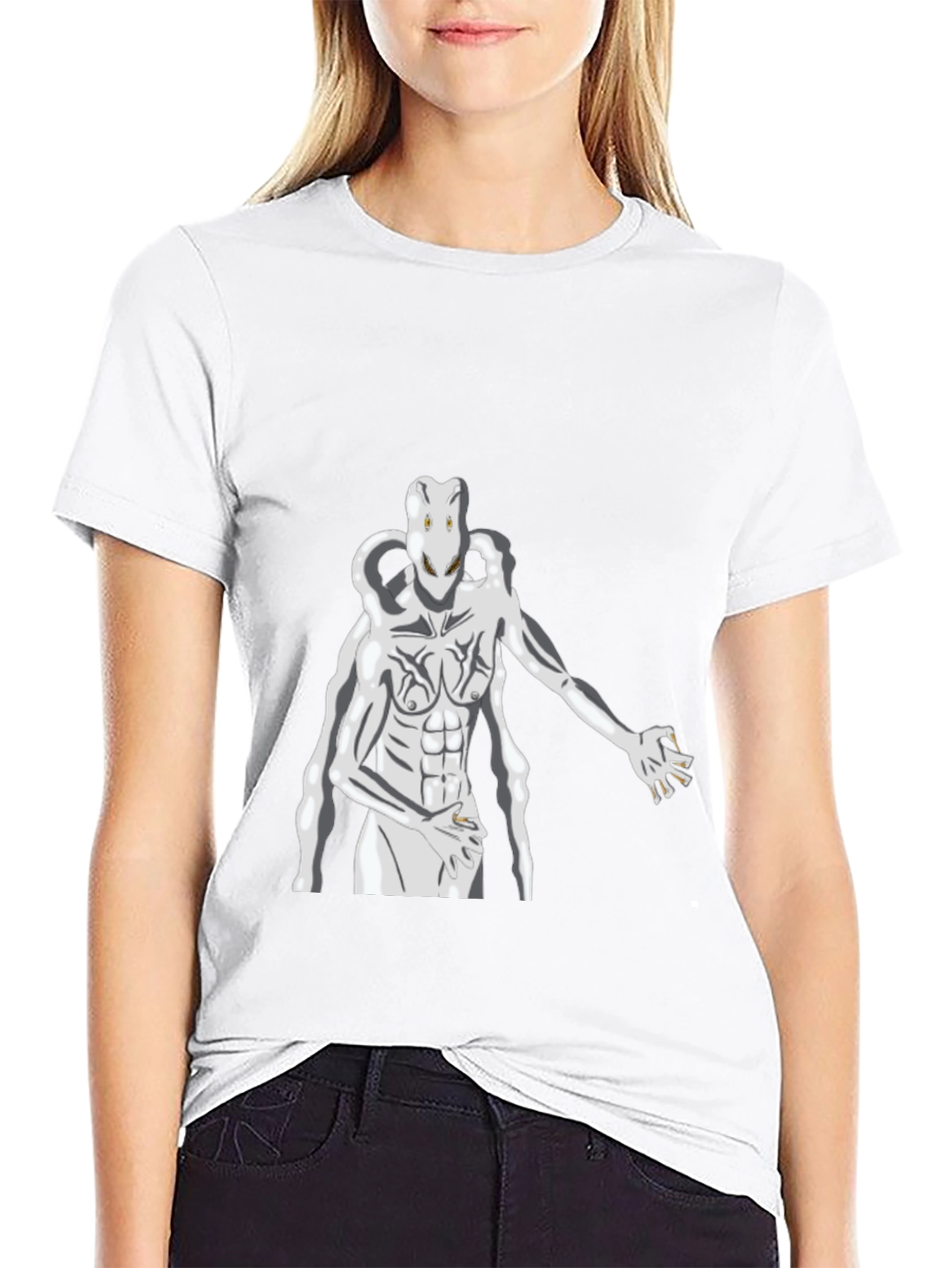 Surreal Creature Graphic Print T-Shirt