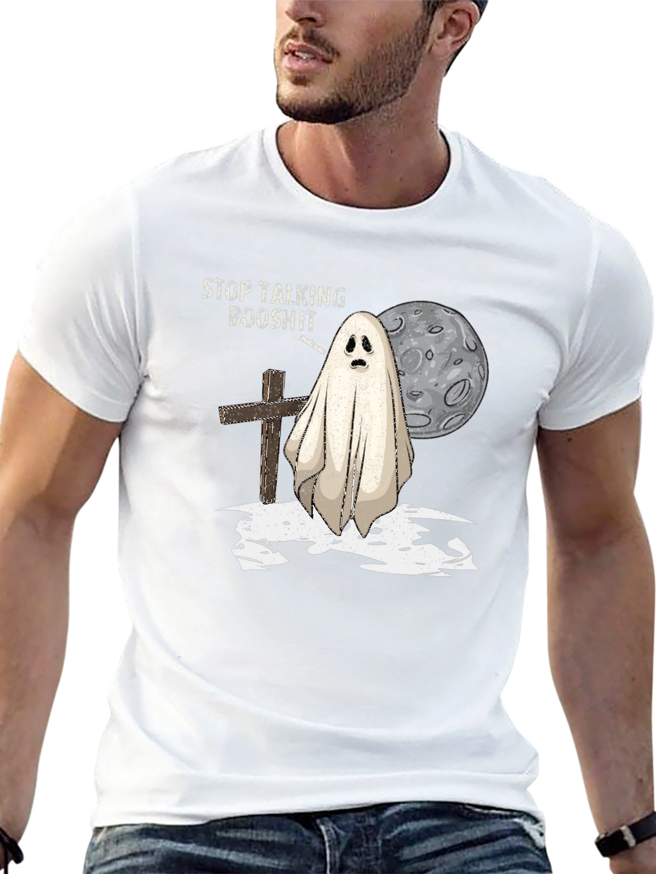 BooShit Halloween Ghost T-Shirt